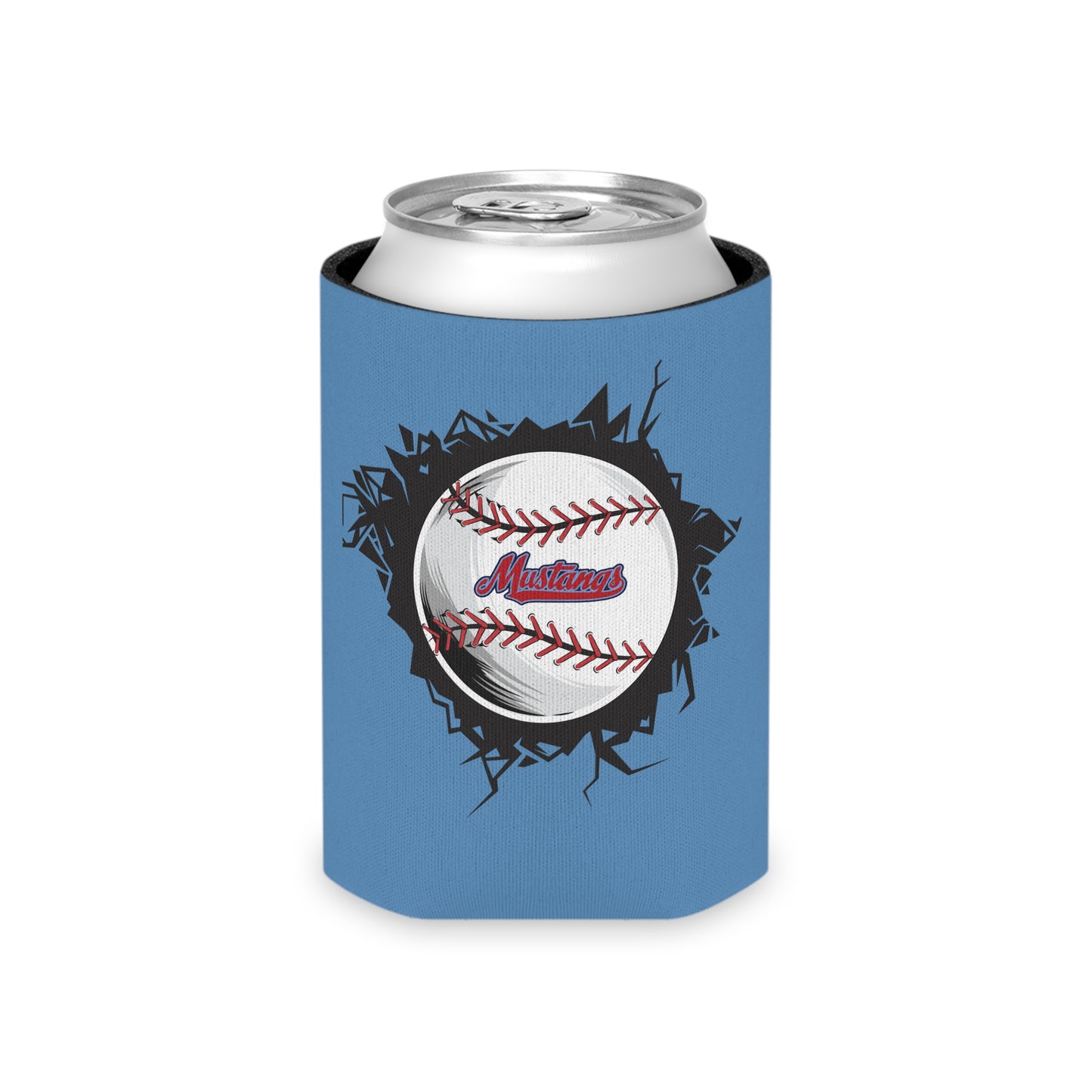 Mustangs Can Cooler - Retro Sports Drink Holder for Game Day