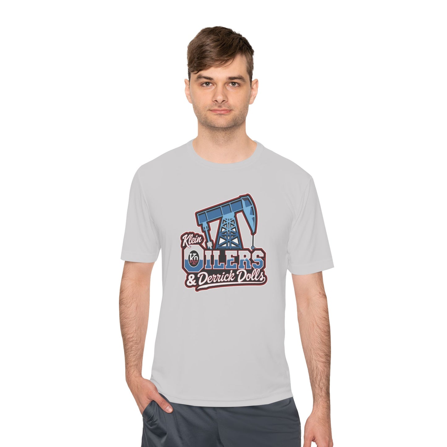 Klein Oilers-Dolls-Unisex Moisture Wicking Tee (vinyl print)