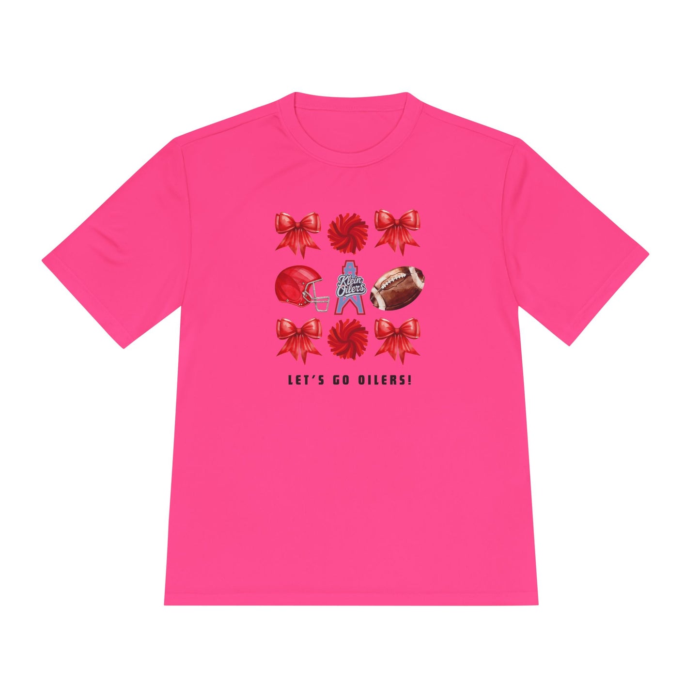 Let's Go Oilers!-Unisex Moisture Wicking Adult Tee