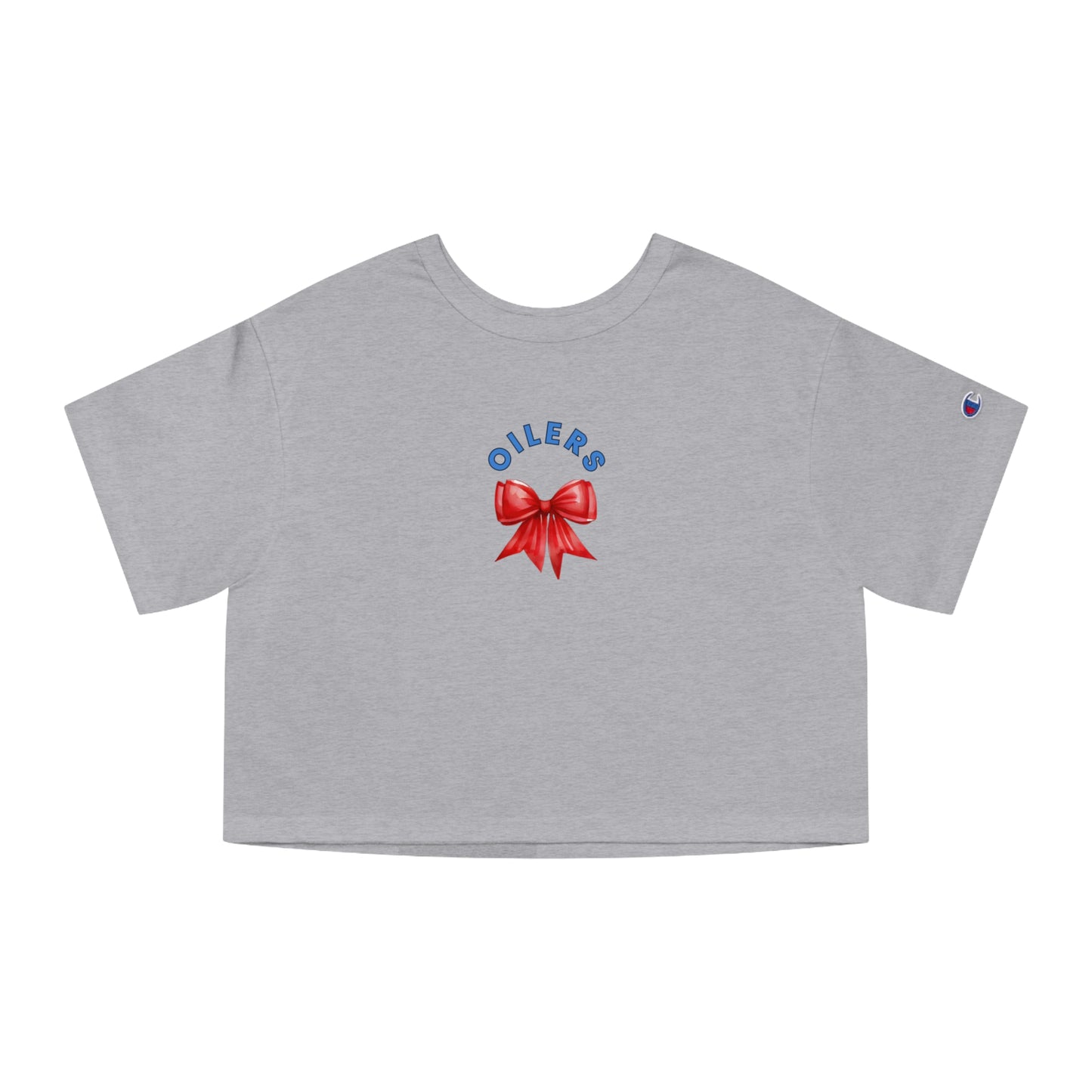 Oilers Bow Cropped T-Shirt