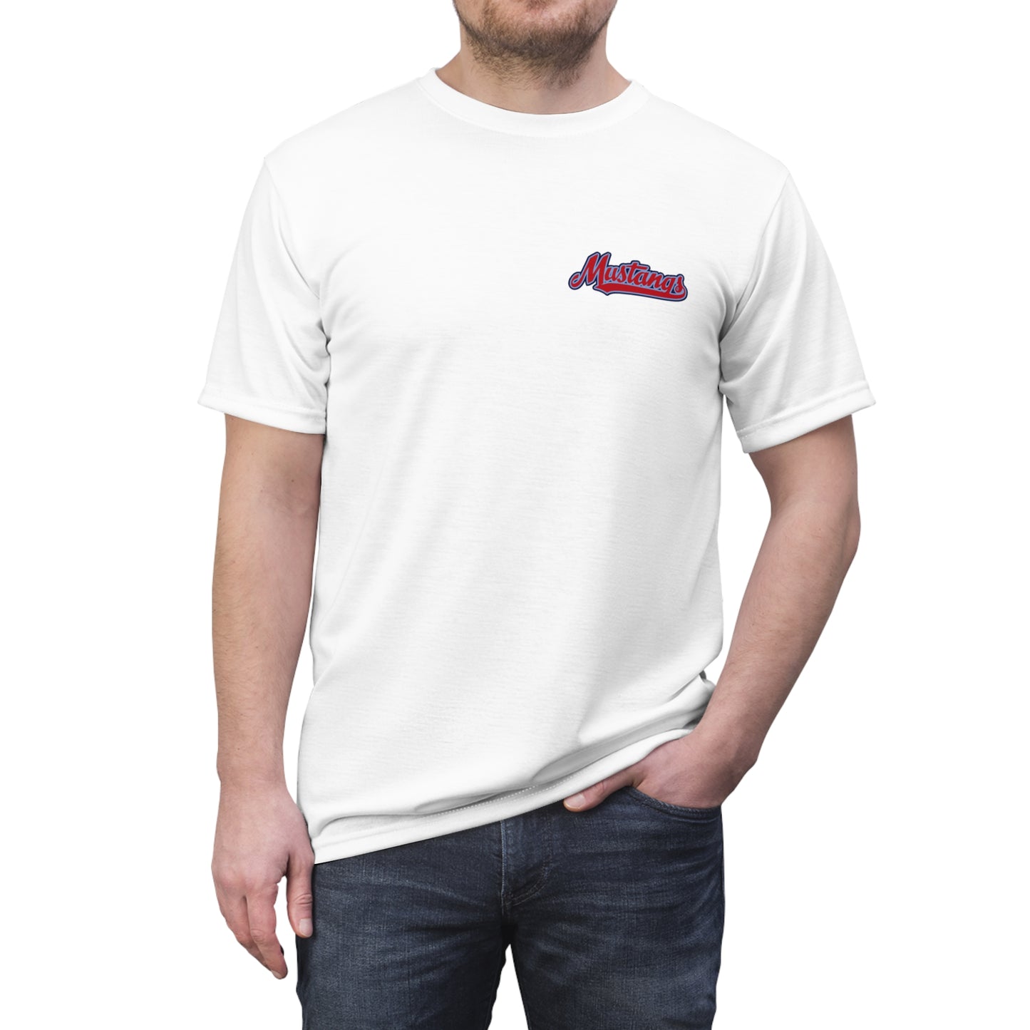 Mustangs Breaking Ball Unisex Adult Tee