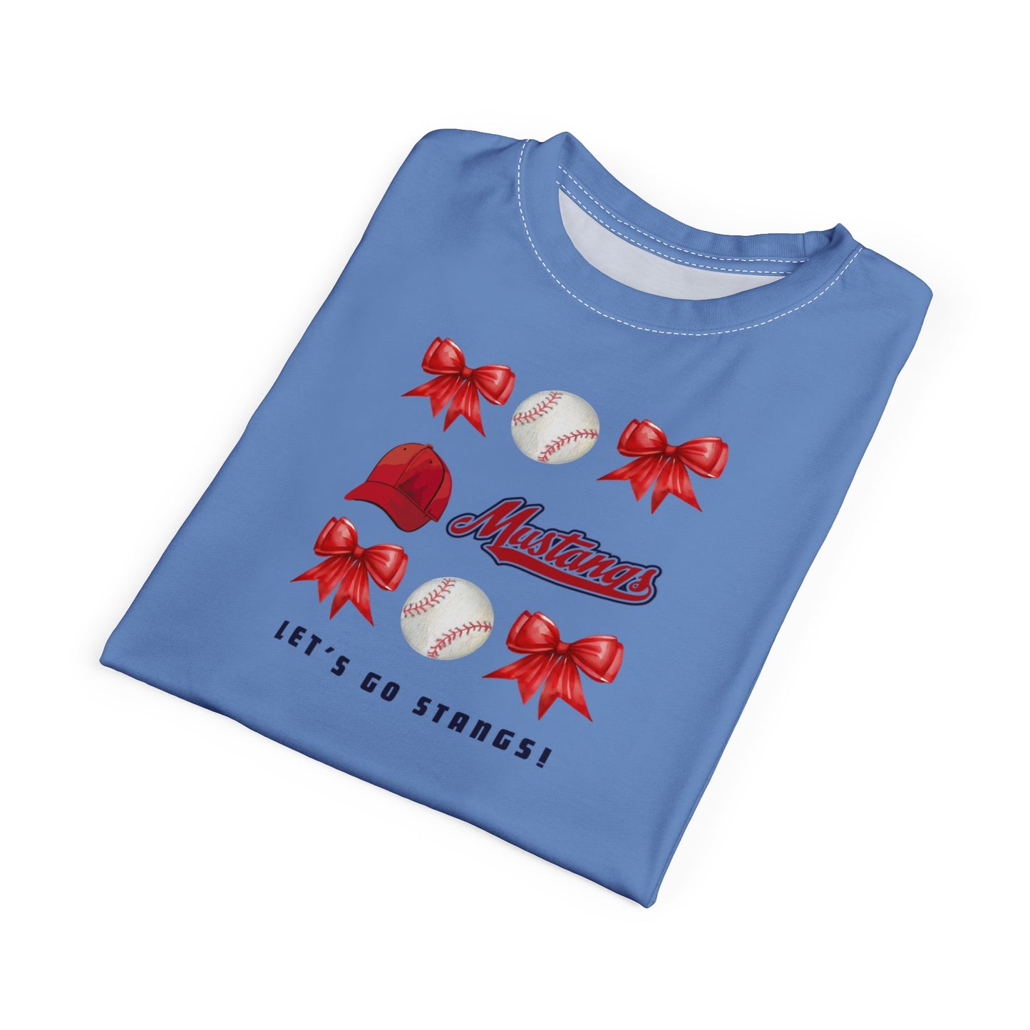 Go Stangs Bow Unisex Adult Tee