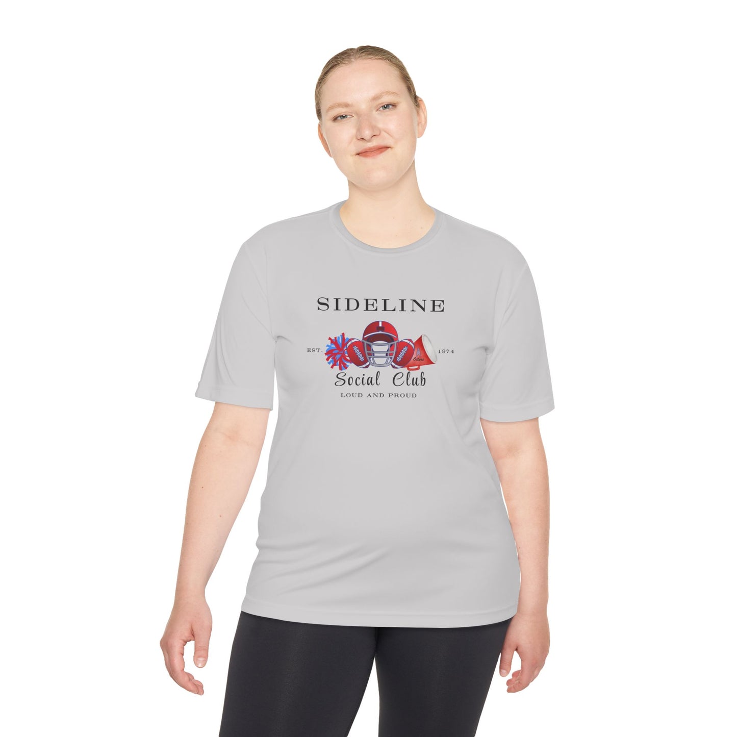 Social Squad- Unisex Moisture Wicking Tee-(vinyl print)