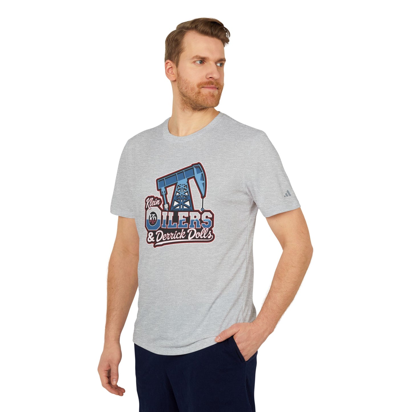 Adidas-Klein Oilers & Derrick Dolls Adult Unisex Sport T-Shirt