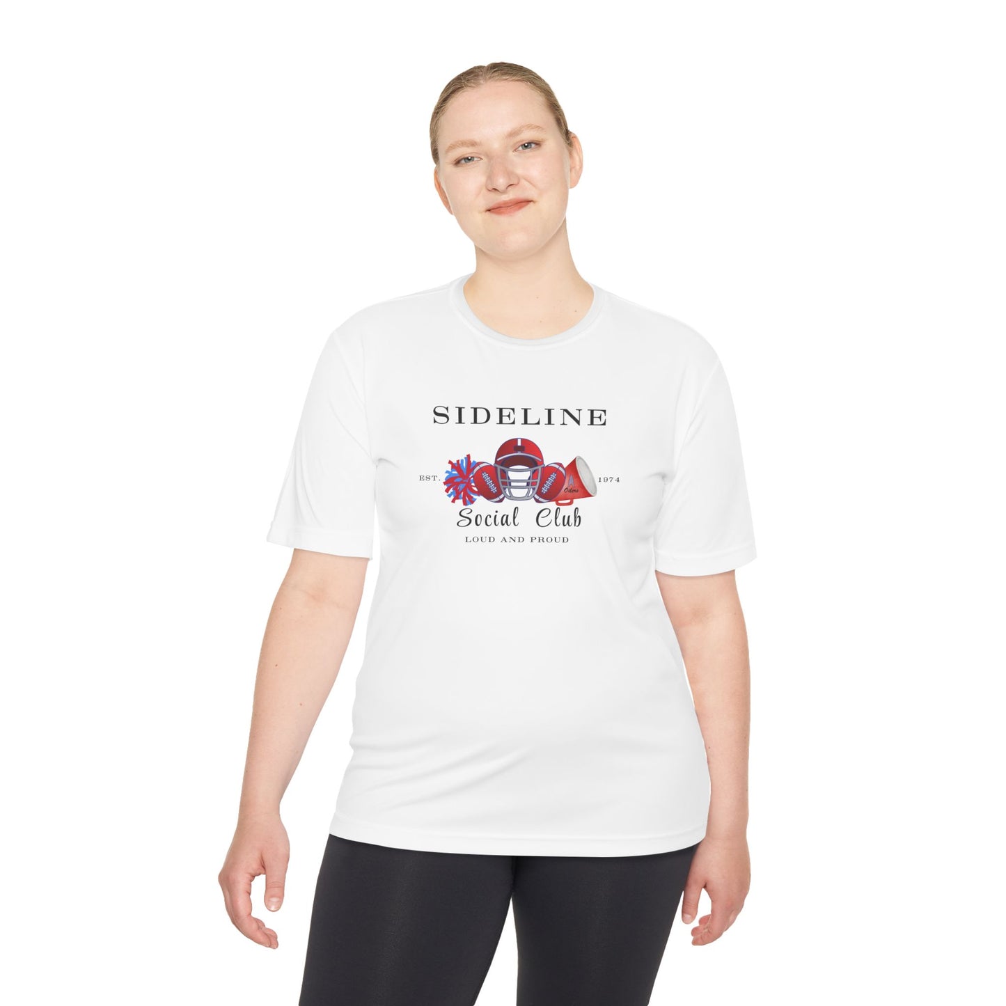 Social Squad- Unisex Moisture Wicking Tee-(vinyl print)