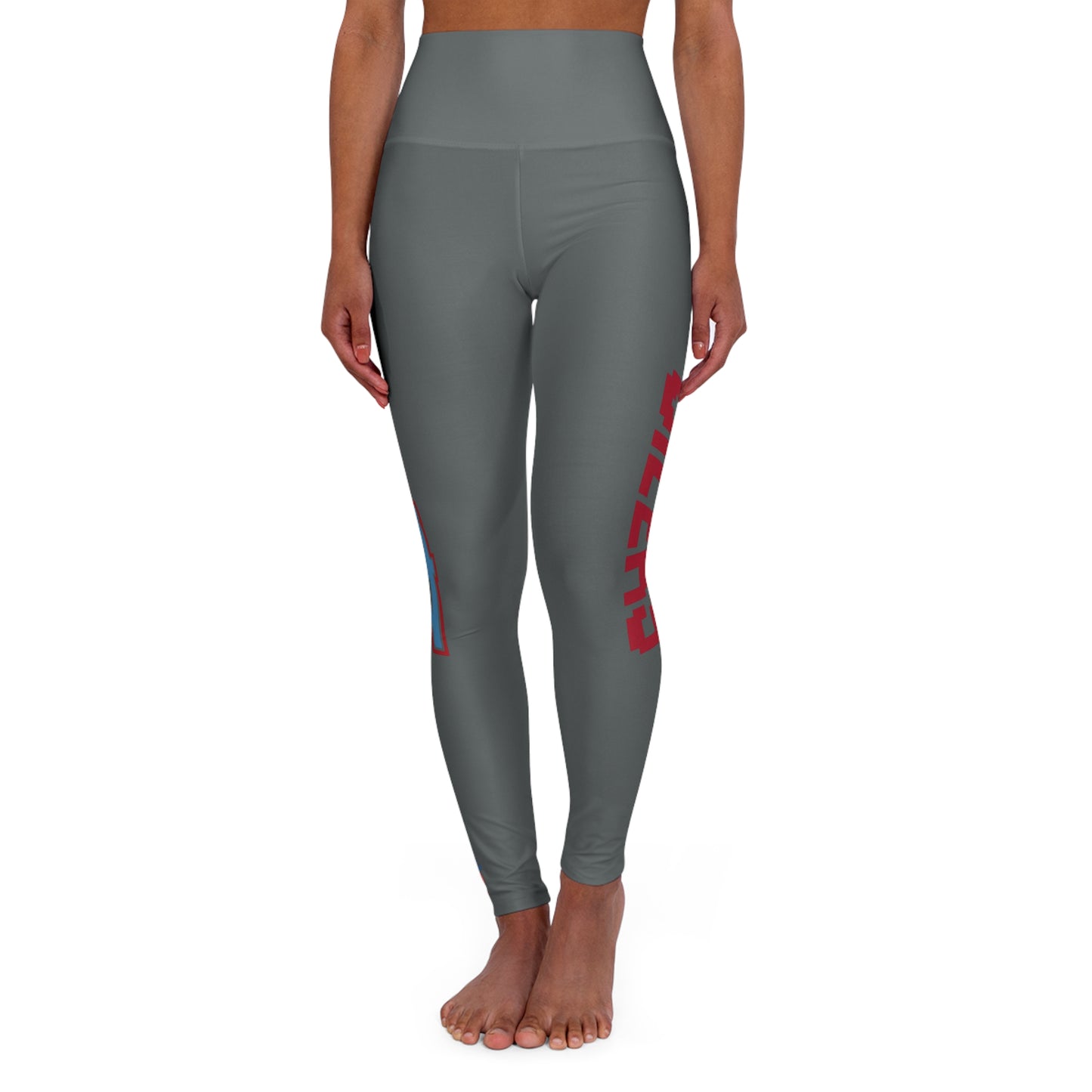 Oilers-Women's High Waisted Yoga Leggings