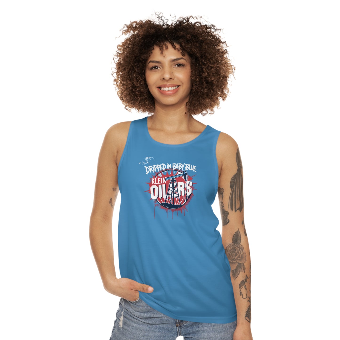 Dripped In Baby Blue Unisex Adult Tank Top