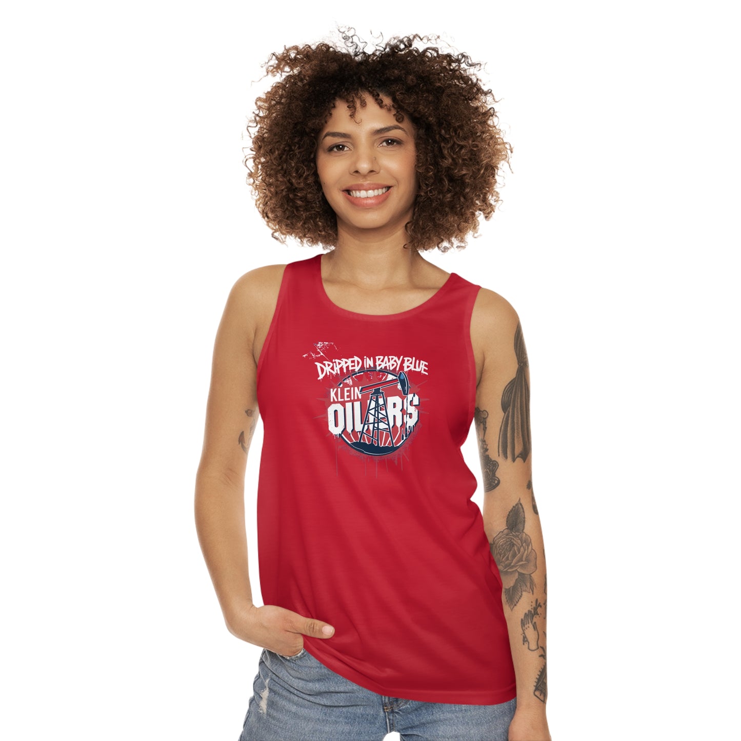 Dripped In Baby Blue Unisex Adult Tank Top