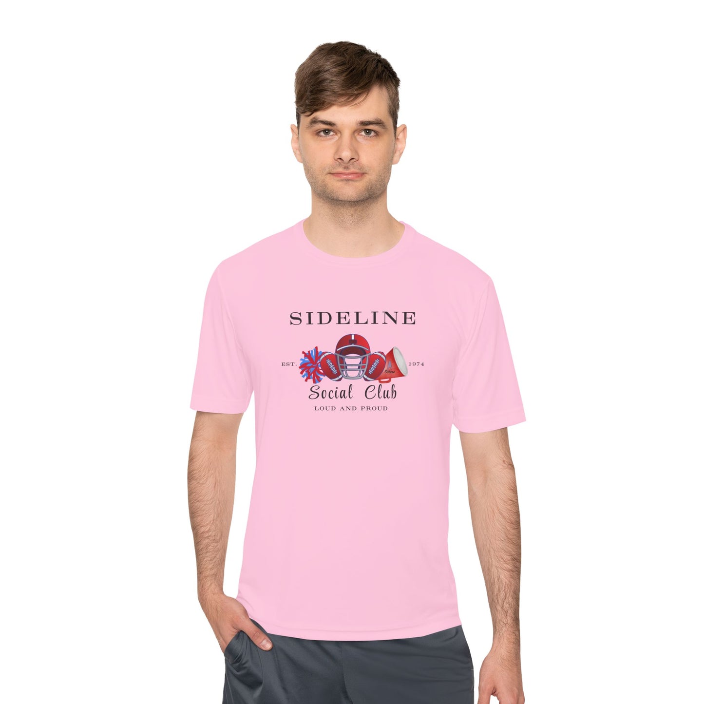Social Squad- Unisex Moisture Wicking Tee-(vinyl print)