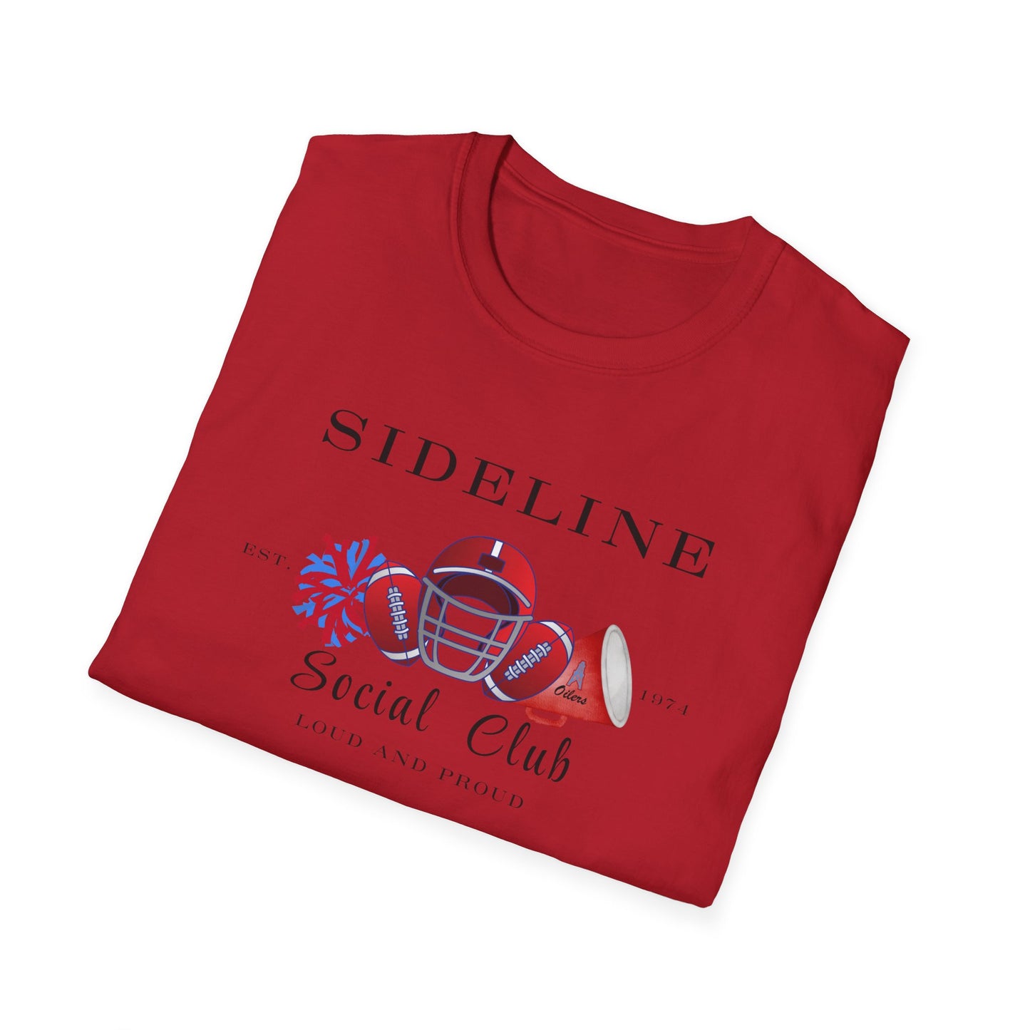 Football Sideline Squad Unisex Softstyle T-Shirt Adult