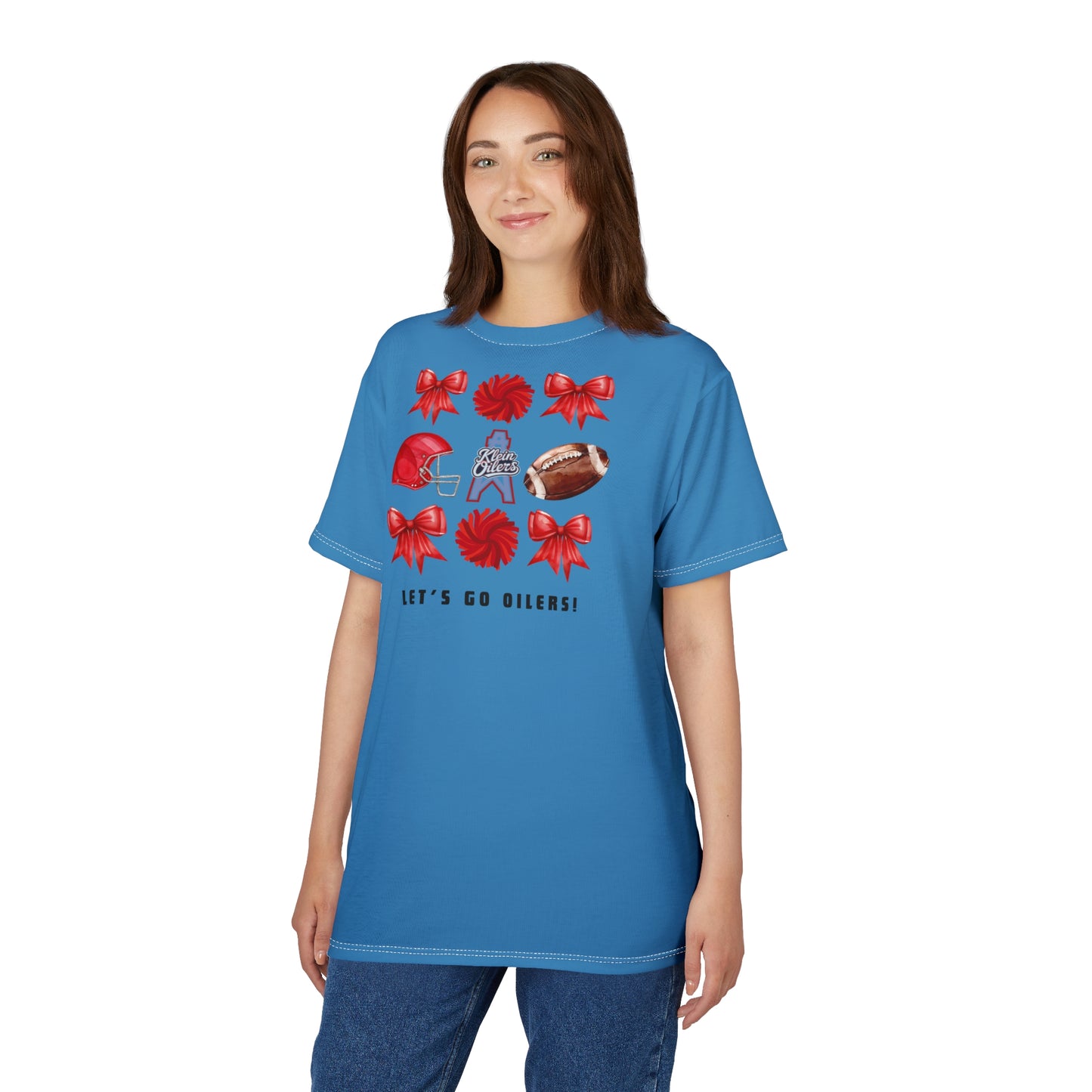 Let's Go Oilers!-Football Fan Unisex Adult Tee