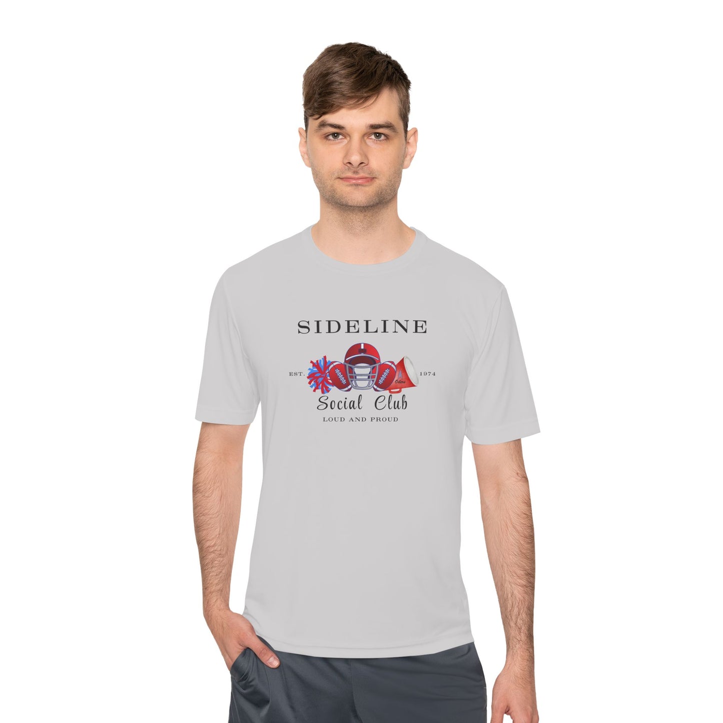 Social Squad- Unisex Moisture Wicking Tee-(vinyl print)