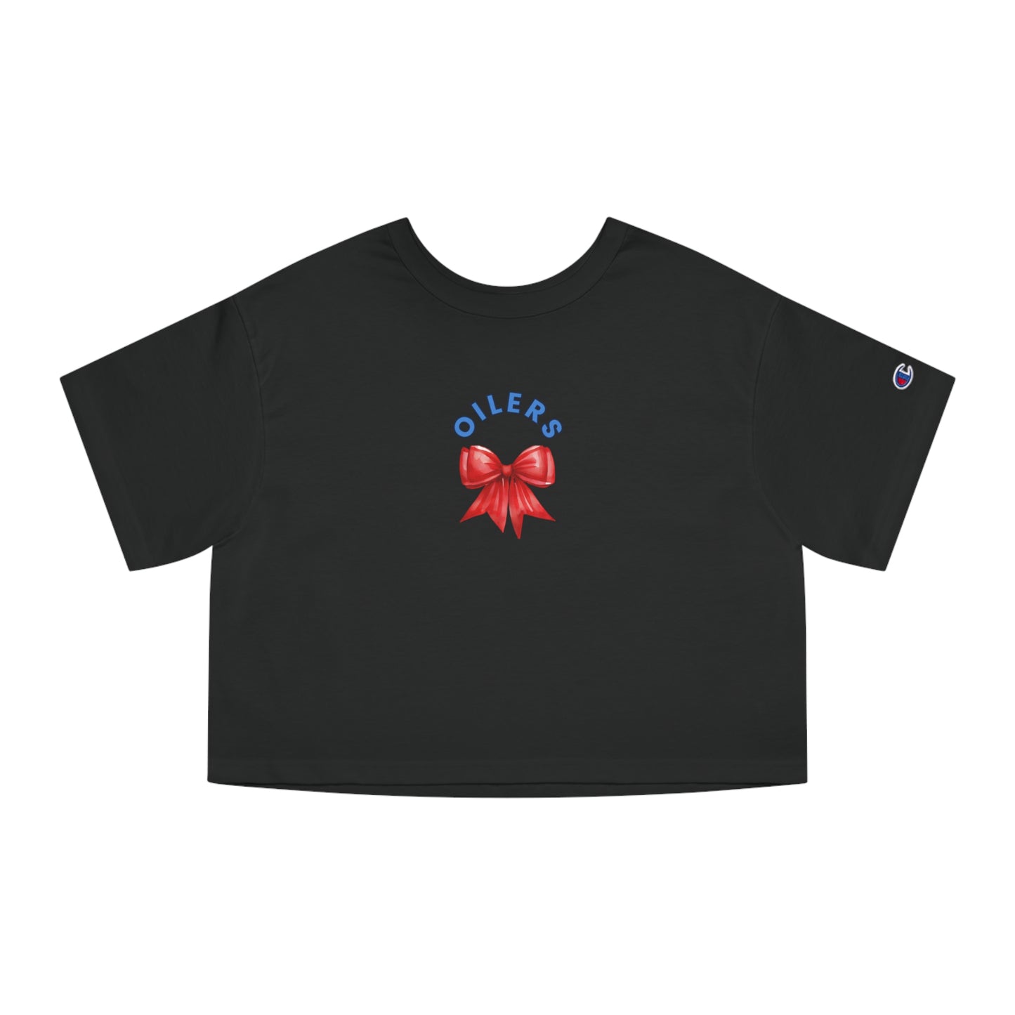 Oilers Bow Cropped T-Shirt