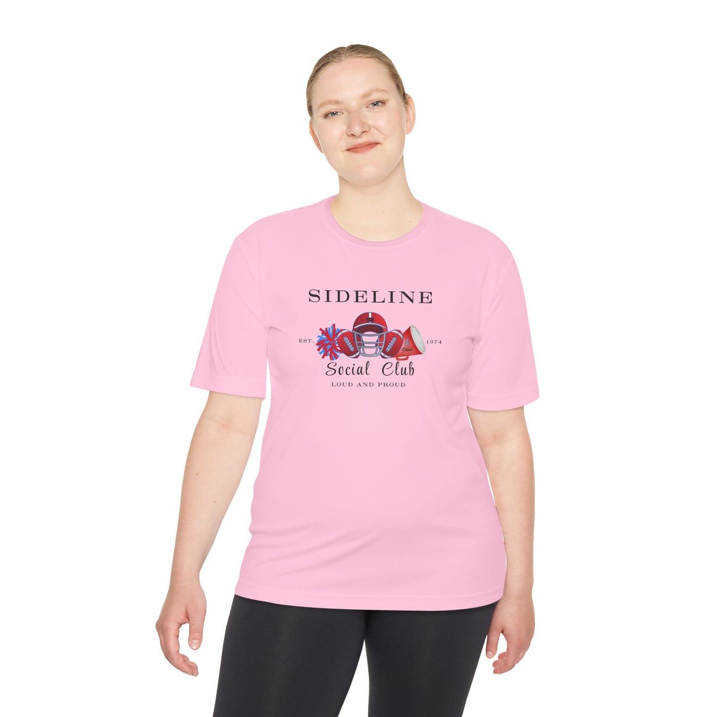 Social Squad- Unisex Moisture Wicking Tee-(vinyl print)