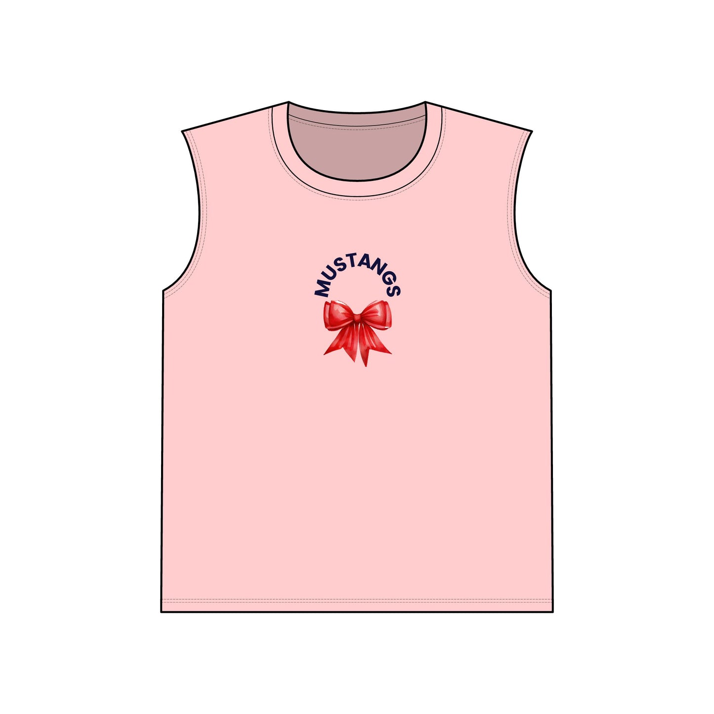 Mustangs Bow Unisex Muscle Tank - Perfect for Sports Events, Casual Wear
