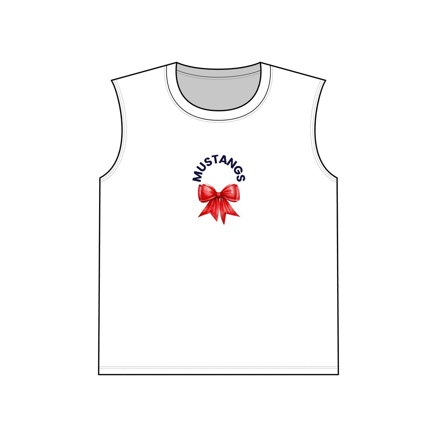 Mustangs Bow Unisex Muscle Tank - Perfect for Sports Events, Casual Wear