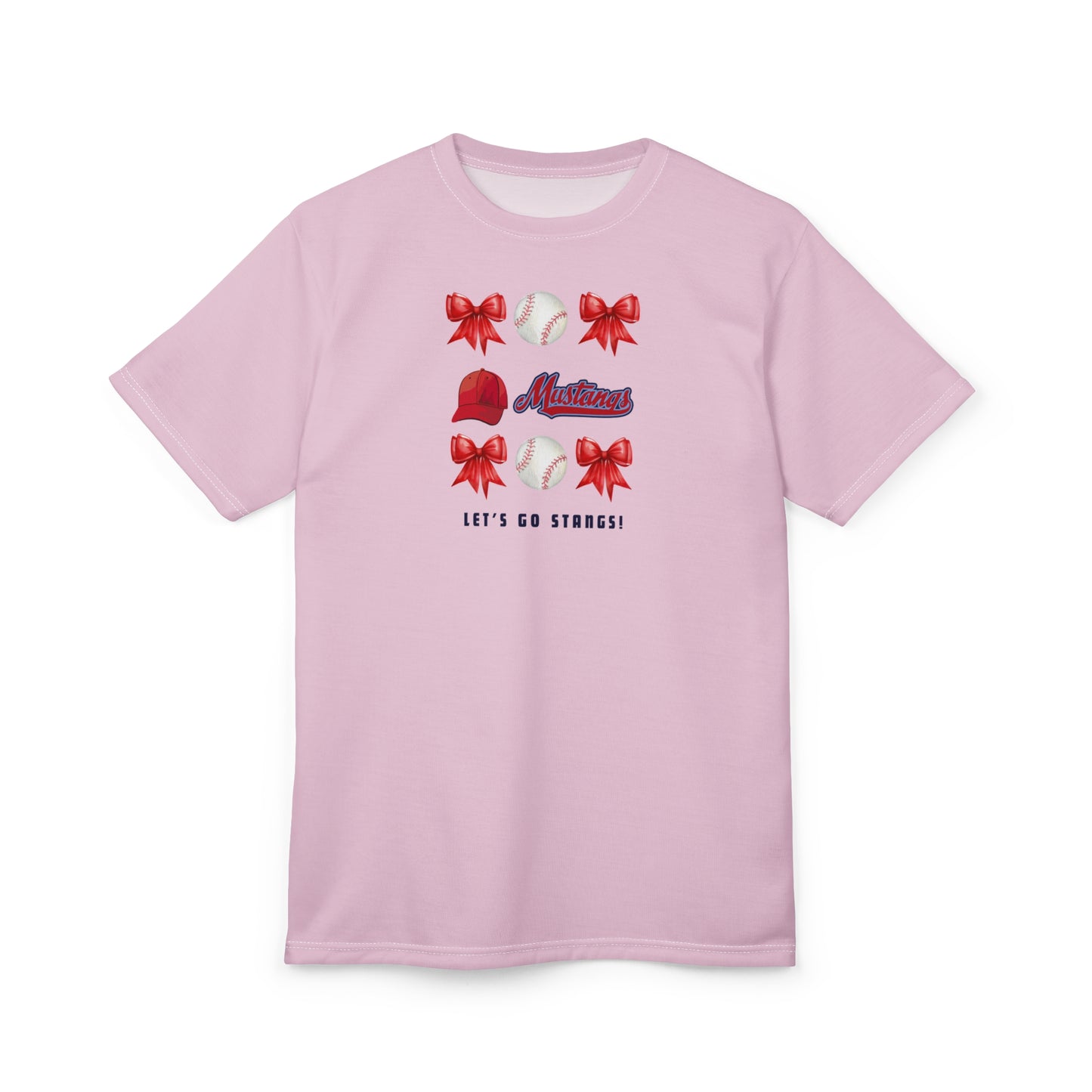 Go Stangs Bow Unisex Adult Tee