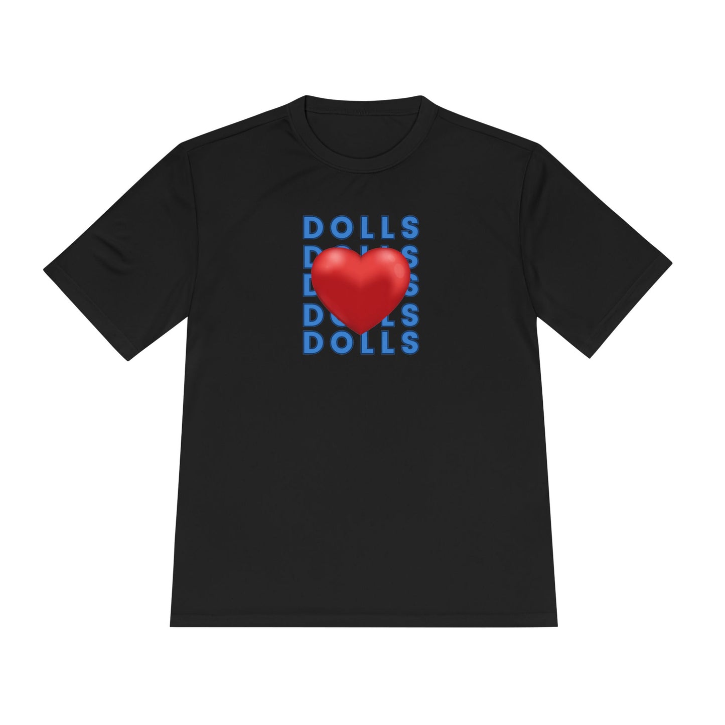 Dolls Hearts Adult Unisex Moisture Wicking Tee