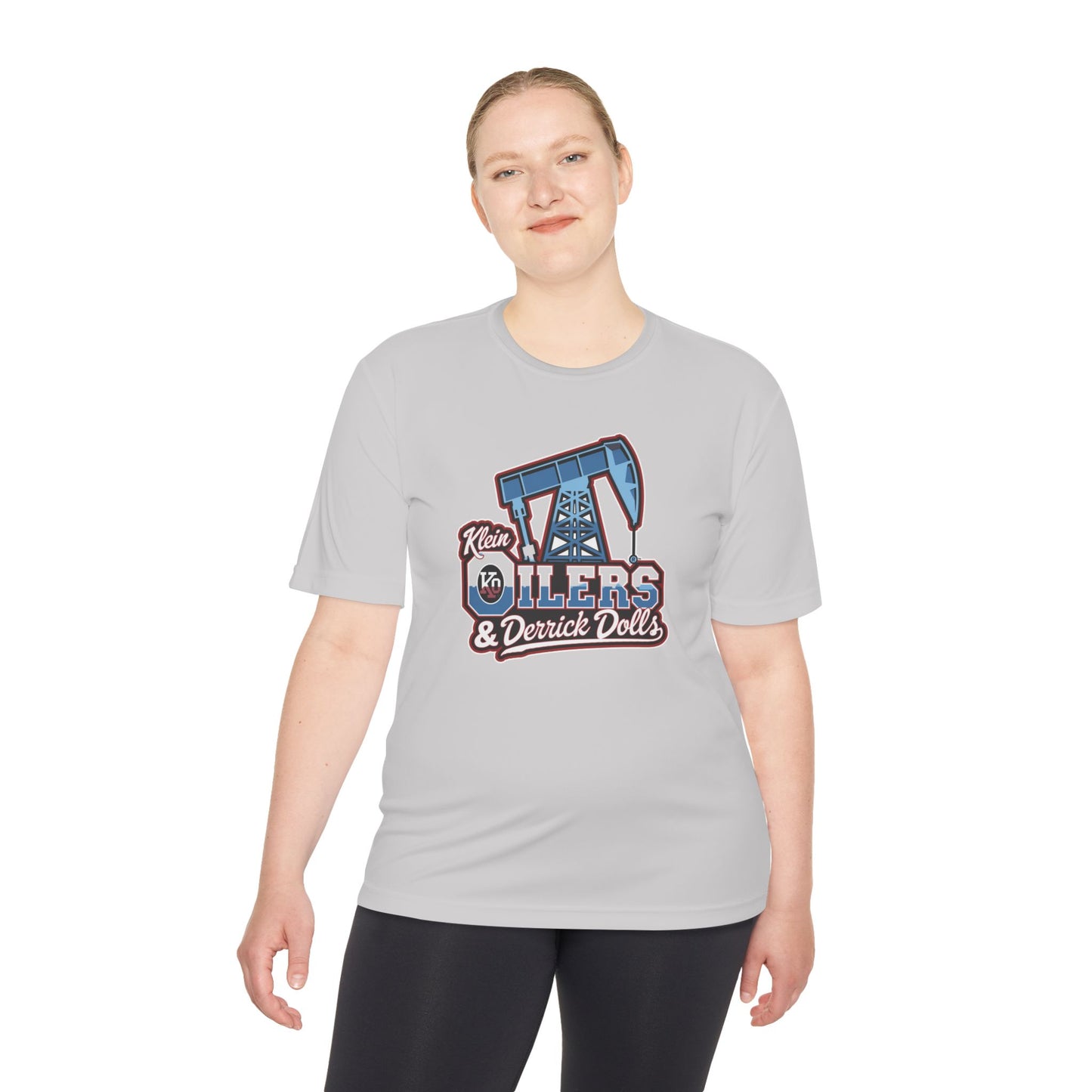 Klein Oilers-Dolls-Unisex Moisture Wicking Tee (vinyl print)