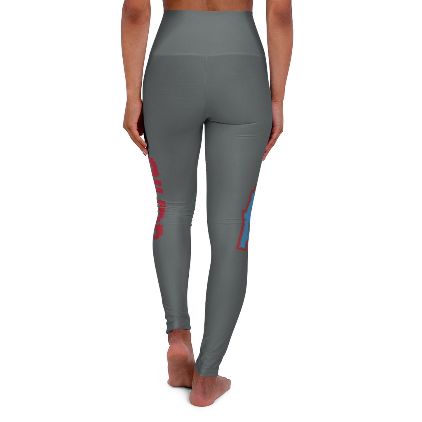 Oilers-Women's High Waisted Yoga Leggings