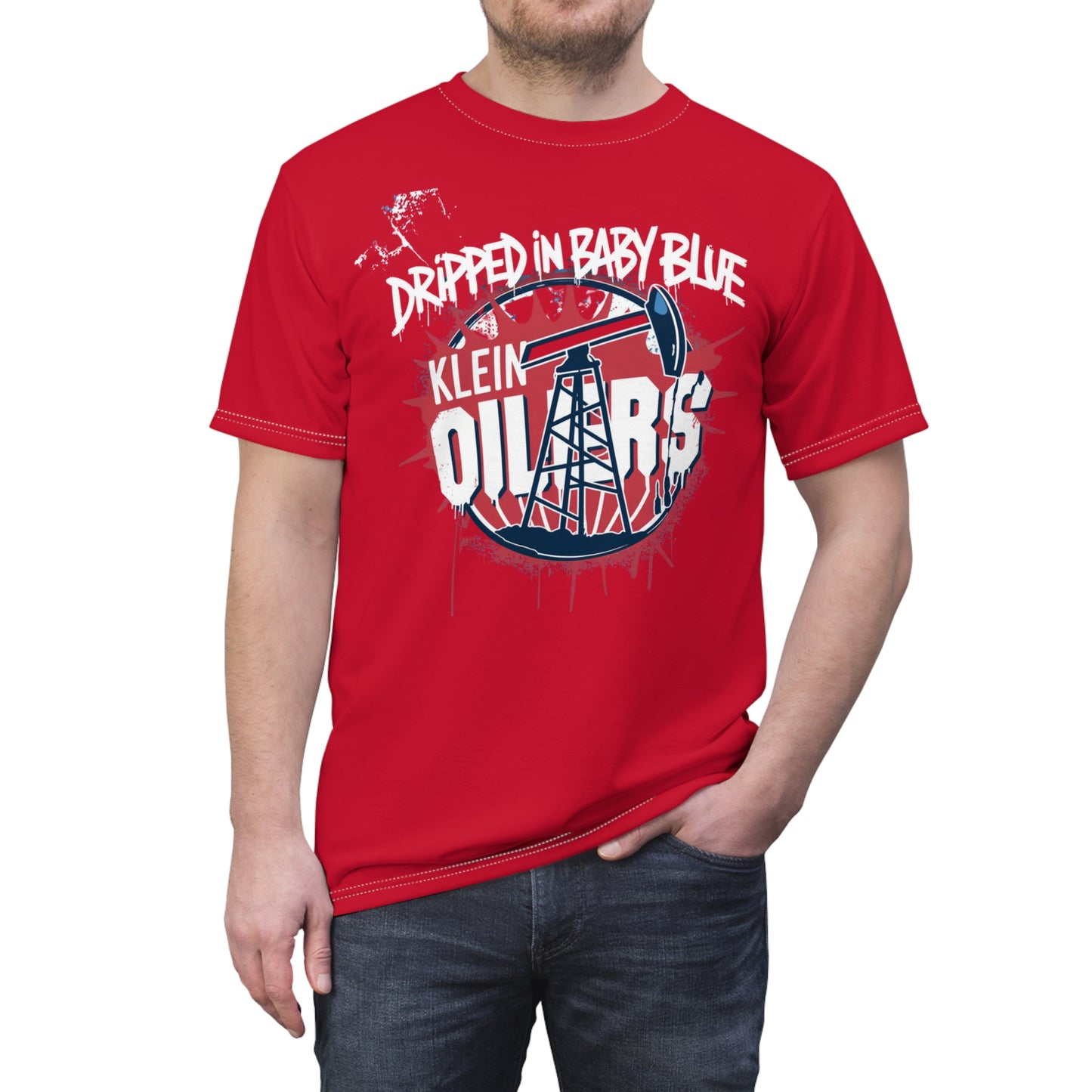 Dripped In Baby Blue Unisex Adult Tee