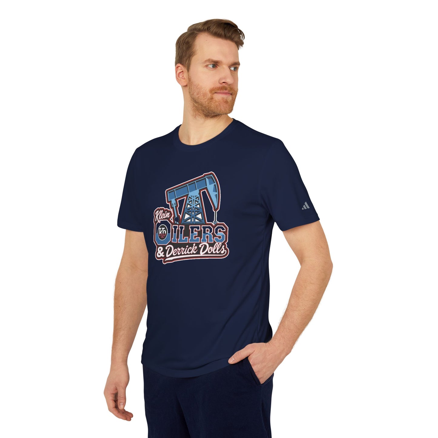 Adidas-Klein Oilers & Derrick Dolls Adult Unisex Sport T-Shirt