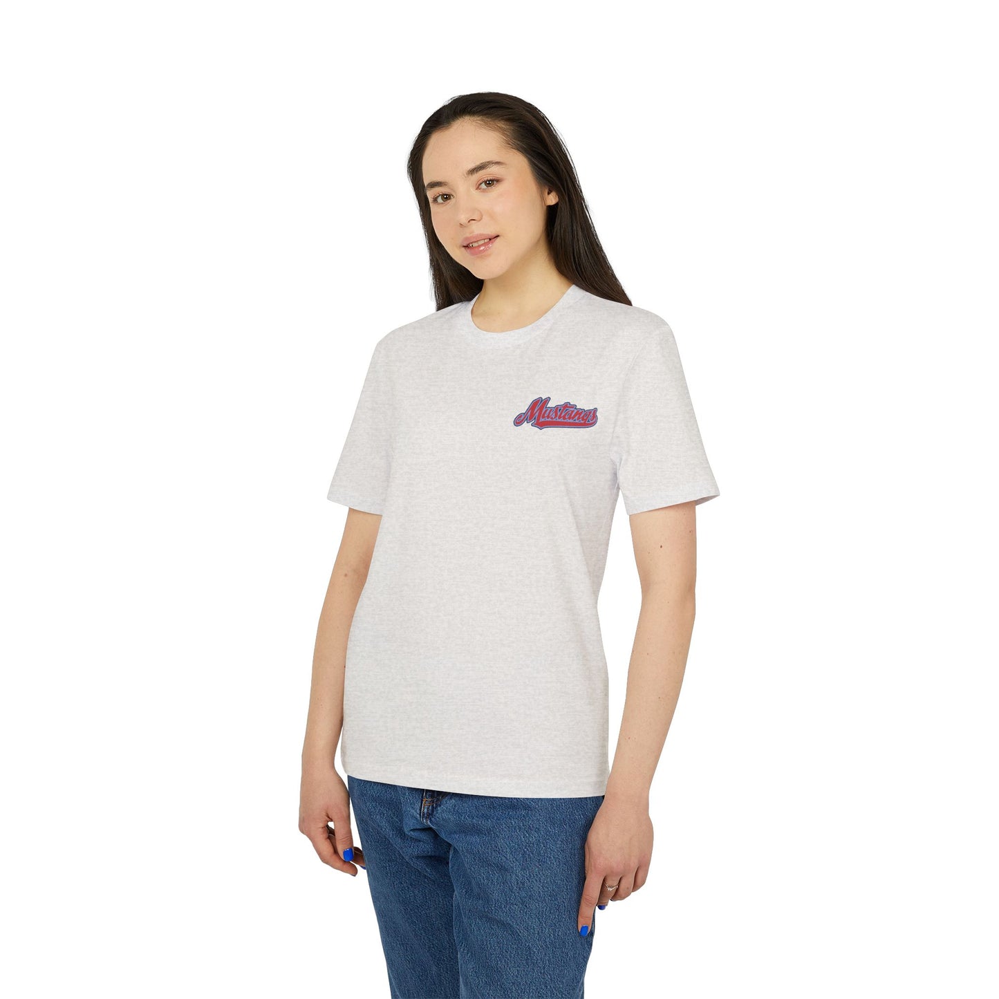 Mustangs Breaking Ball Unisex Baseball Team T-Shirt ~ Cotton