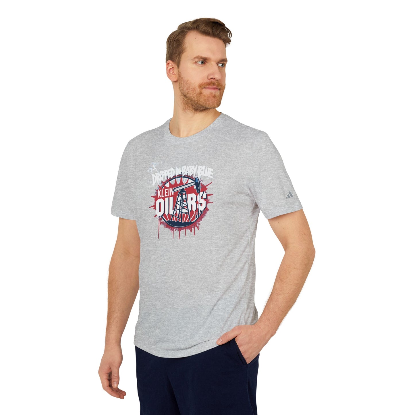 Adidas- Dripped in Blue Adult Unisex Sport T-Shirt