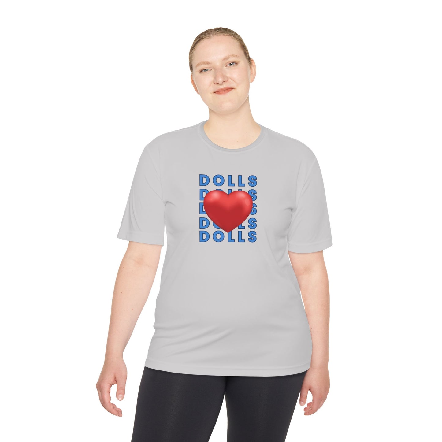 Dolls Hearts Adult Unisex Moisture Wicking Tee