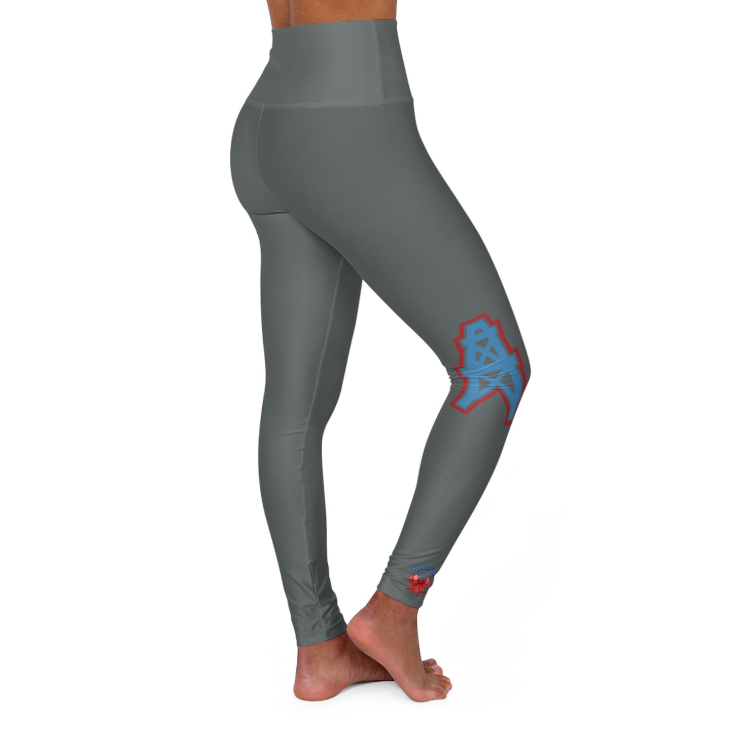 Oilers-Women's High Waisted Yoga Leggings