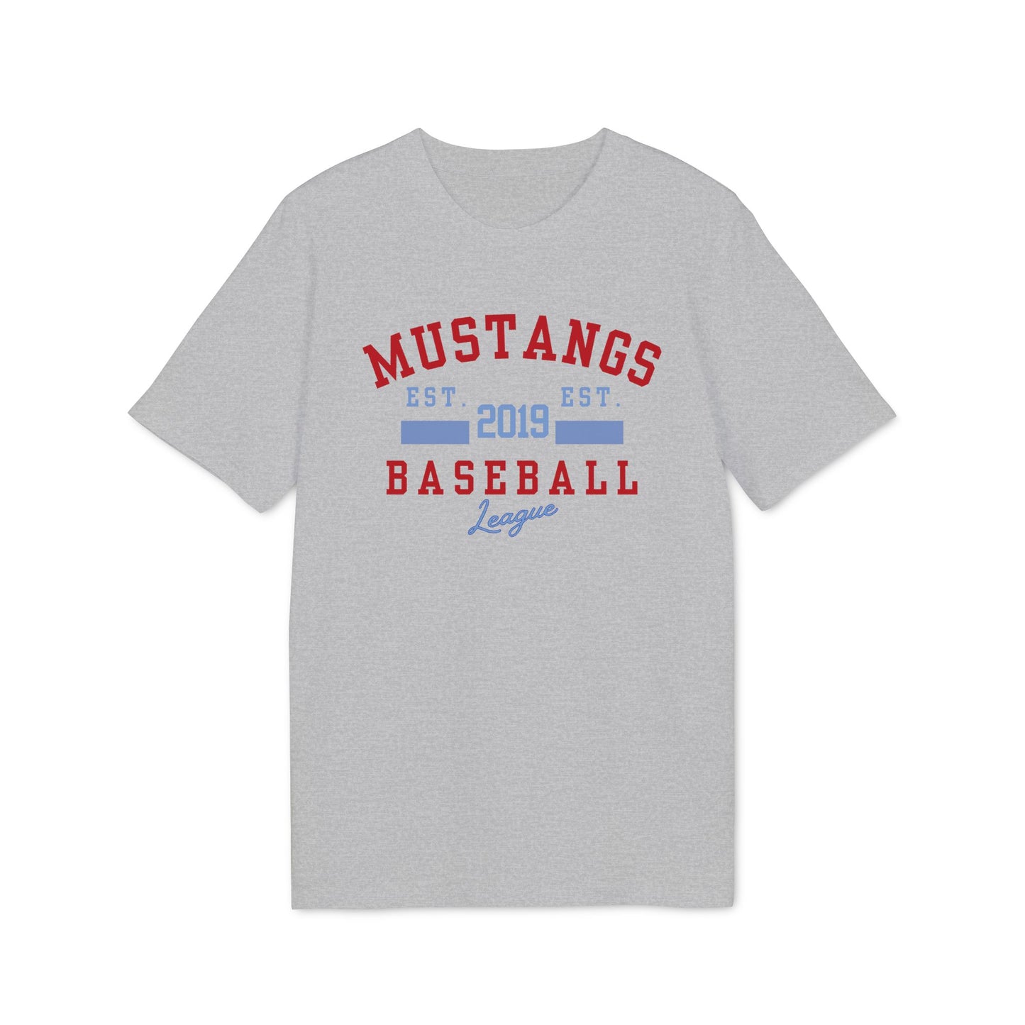 Mustangs EST Unisex Baseball Team T-Shirt ~ Cotton