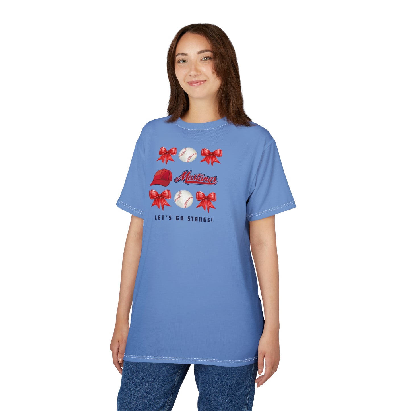 Go Stangs Bow Unisex Adult Tee