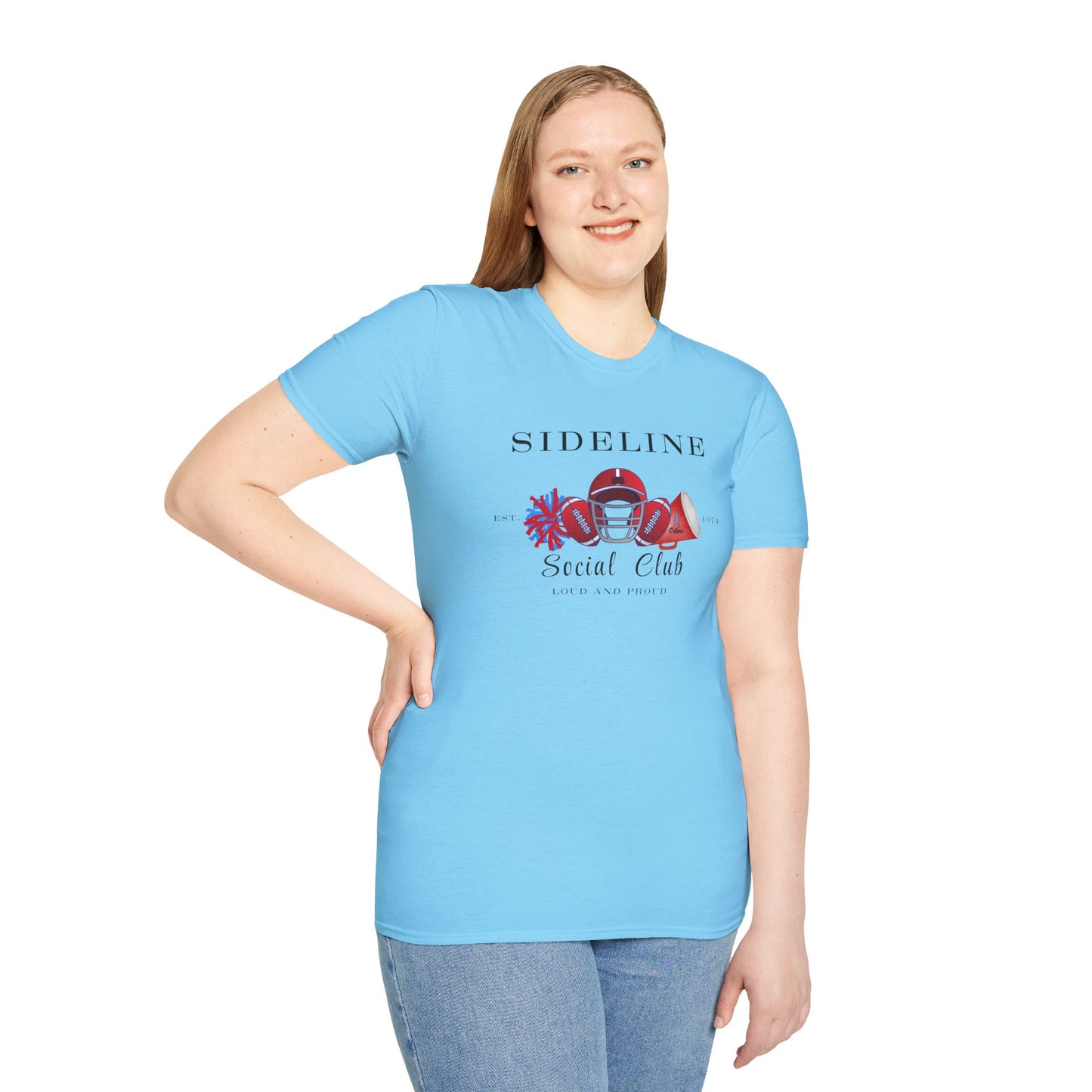 Football Sideline Squad Unisex Softstyle T-Shirt Adult