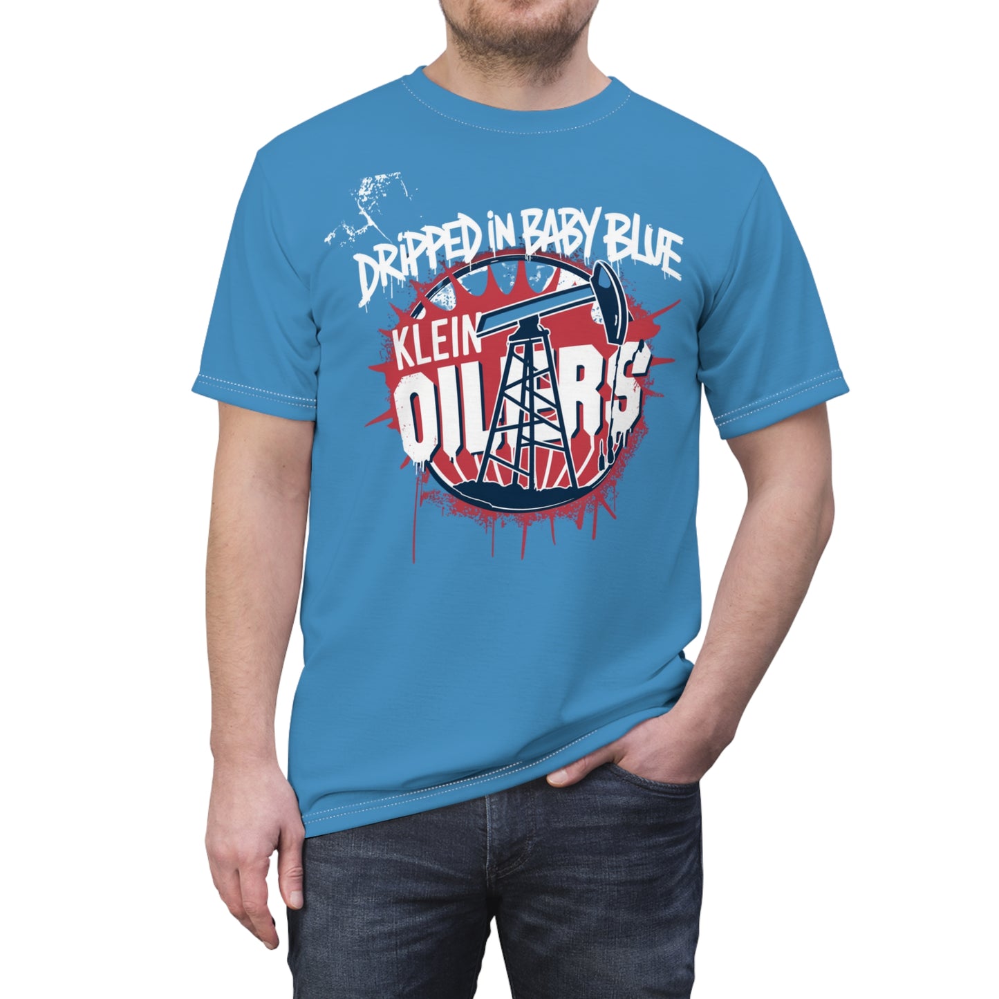 Dripped In Baby Blue Unisex Adult Tee