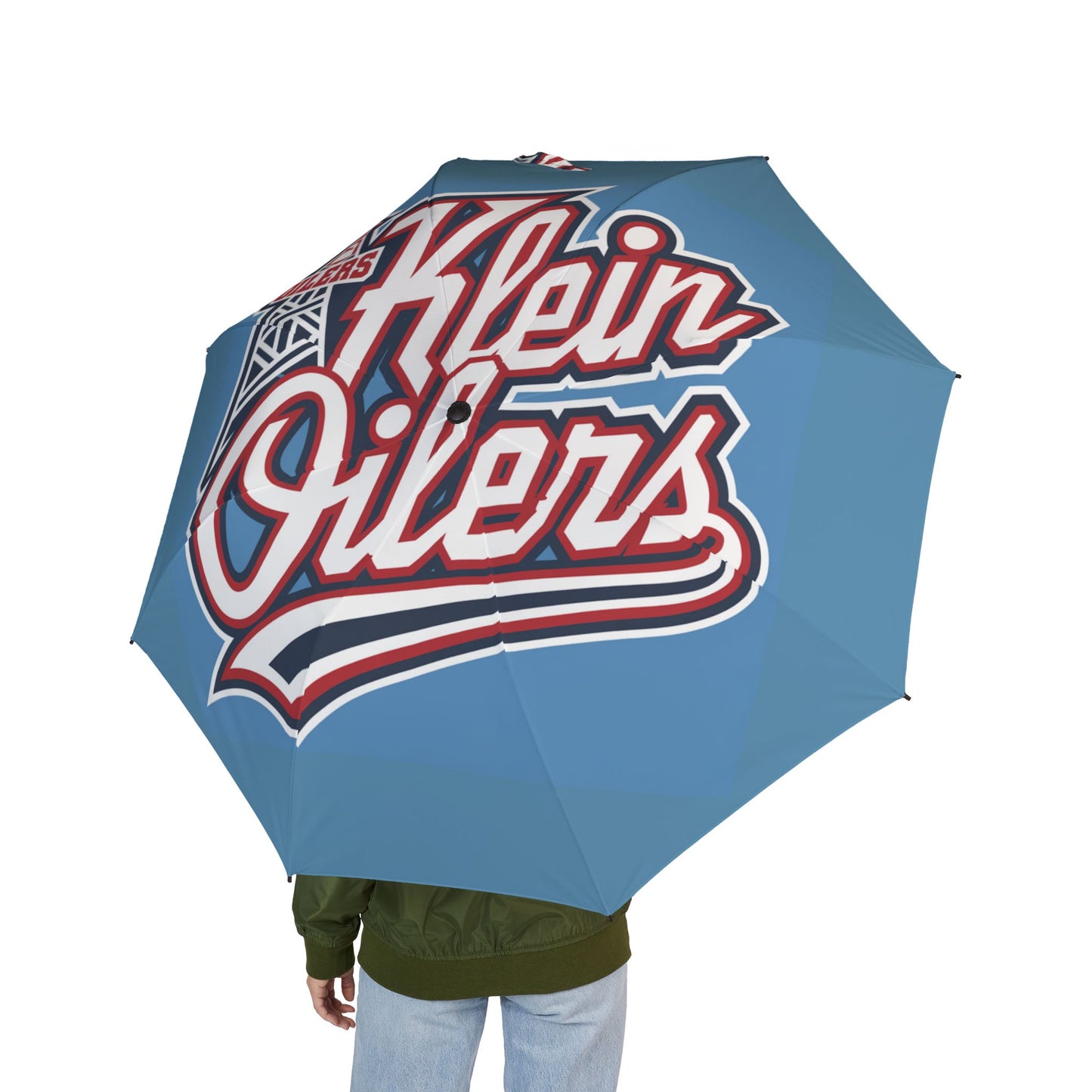 Klein Oilers Semi-Automatic Foldable Umbrella - Perfect for Game Day