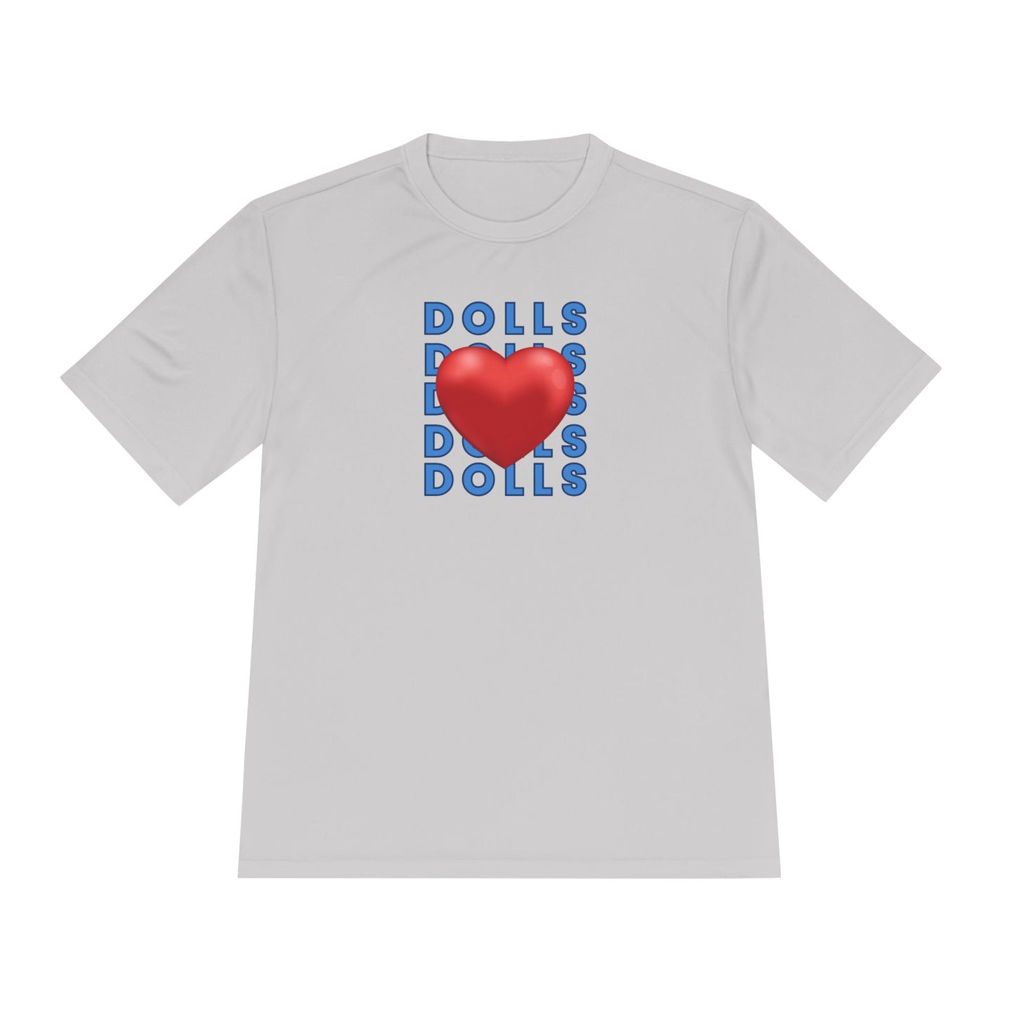 Dolls Hearts Adult Unisex Moisture Wicking Tee