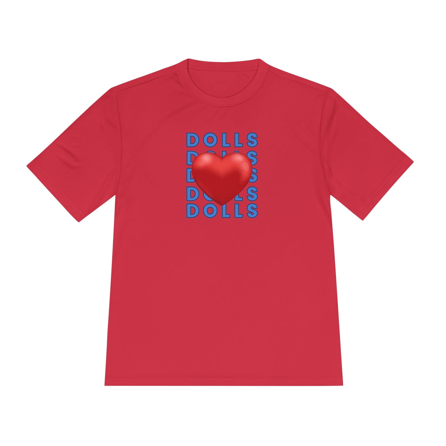 Dolls Hearts Adult Unisex Moisture Wicking Tee