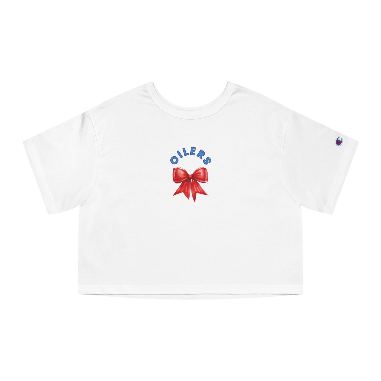 Oilers Bow Cropped T-Shirt
