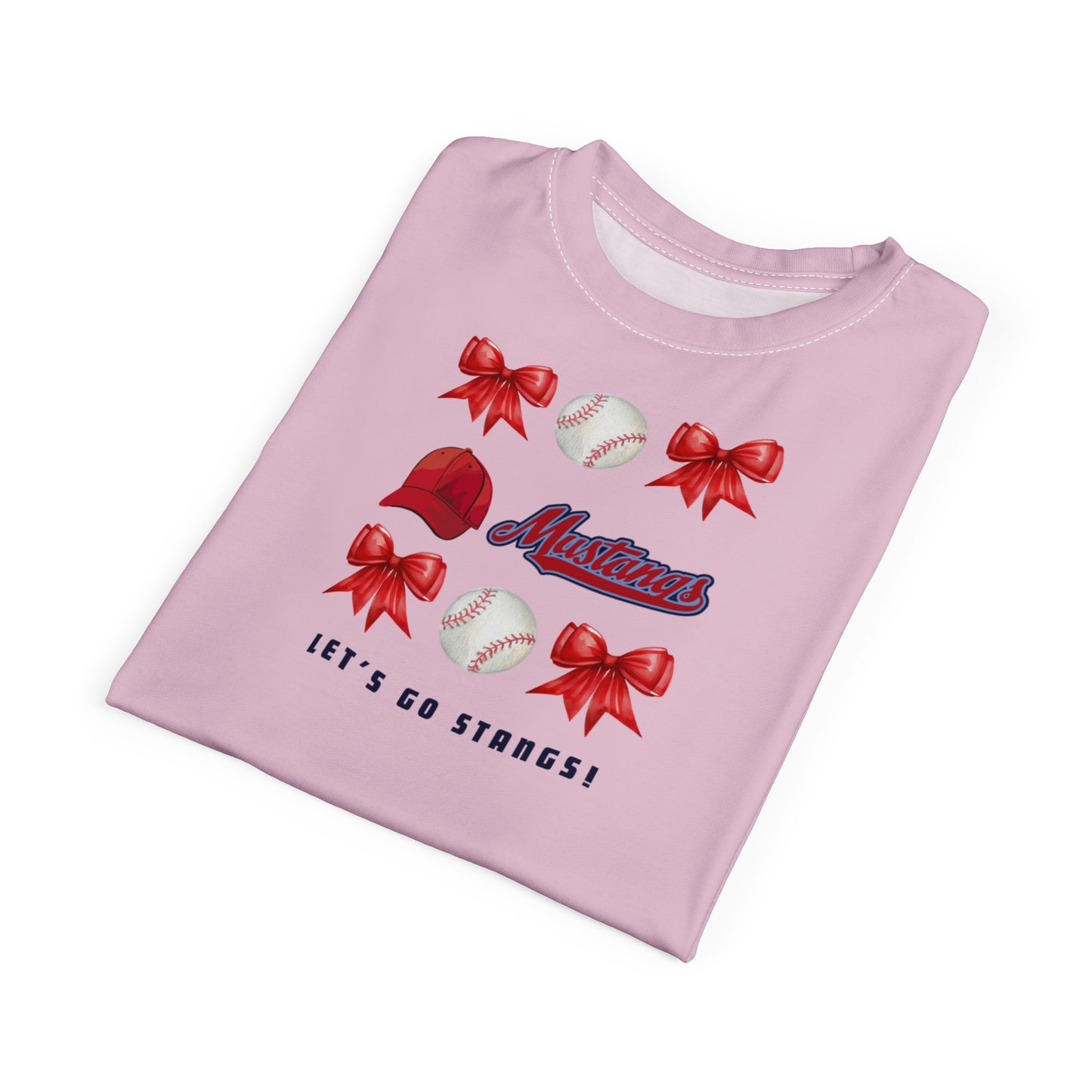 Go Stangs Bow Unisex Adult Tee
