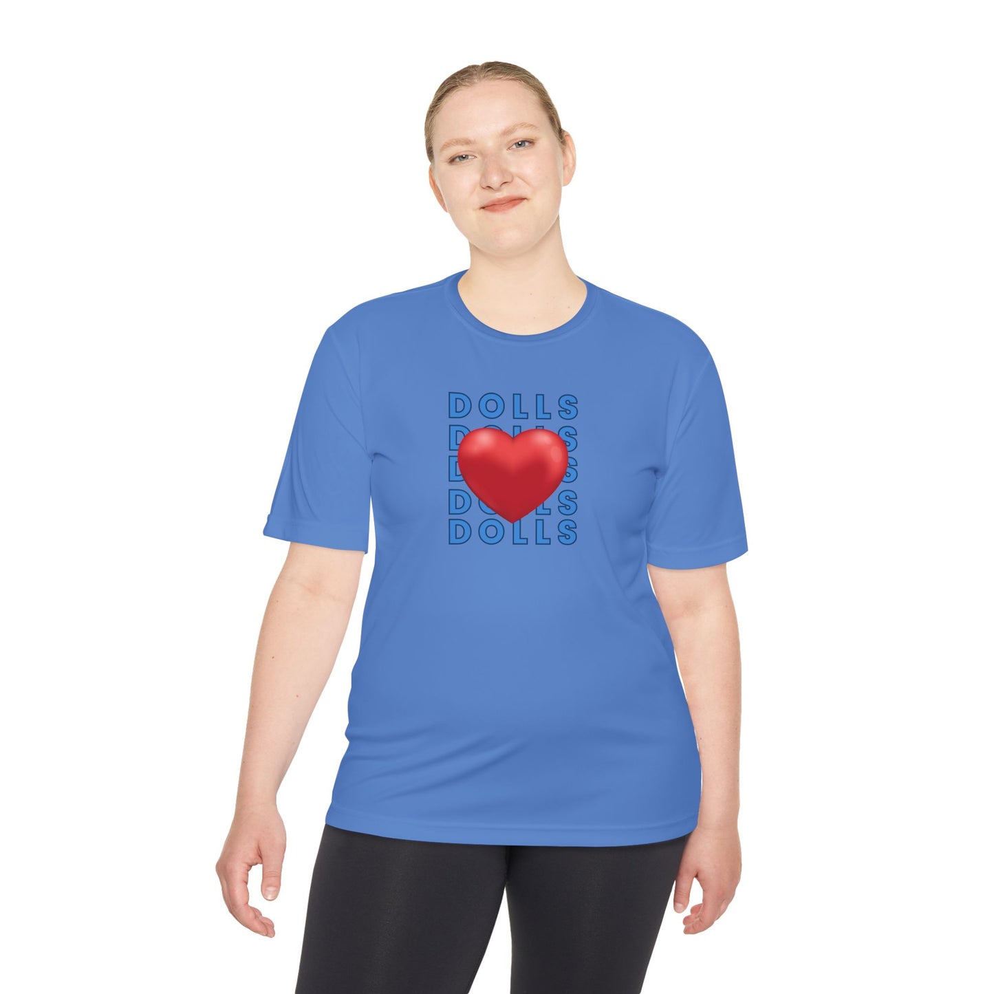Dolls Hearts Adult Unisex Moisture Wicking Tee
