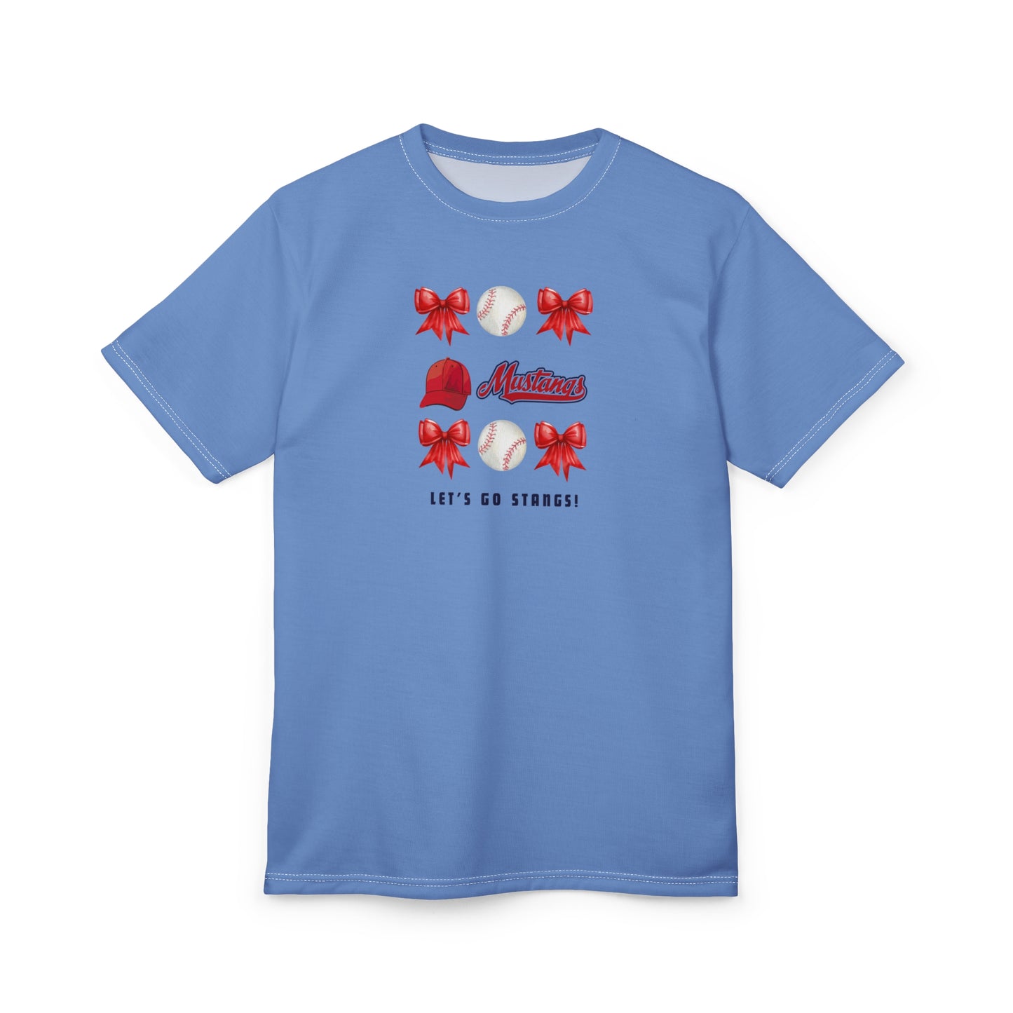 Go Stangs Bow Unisex Adult Tee