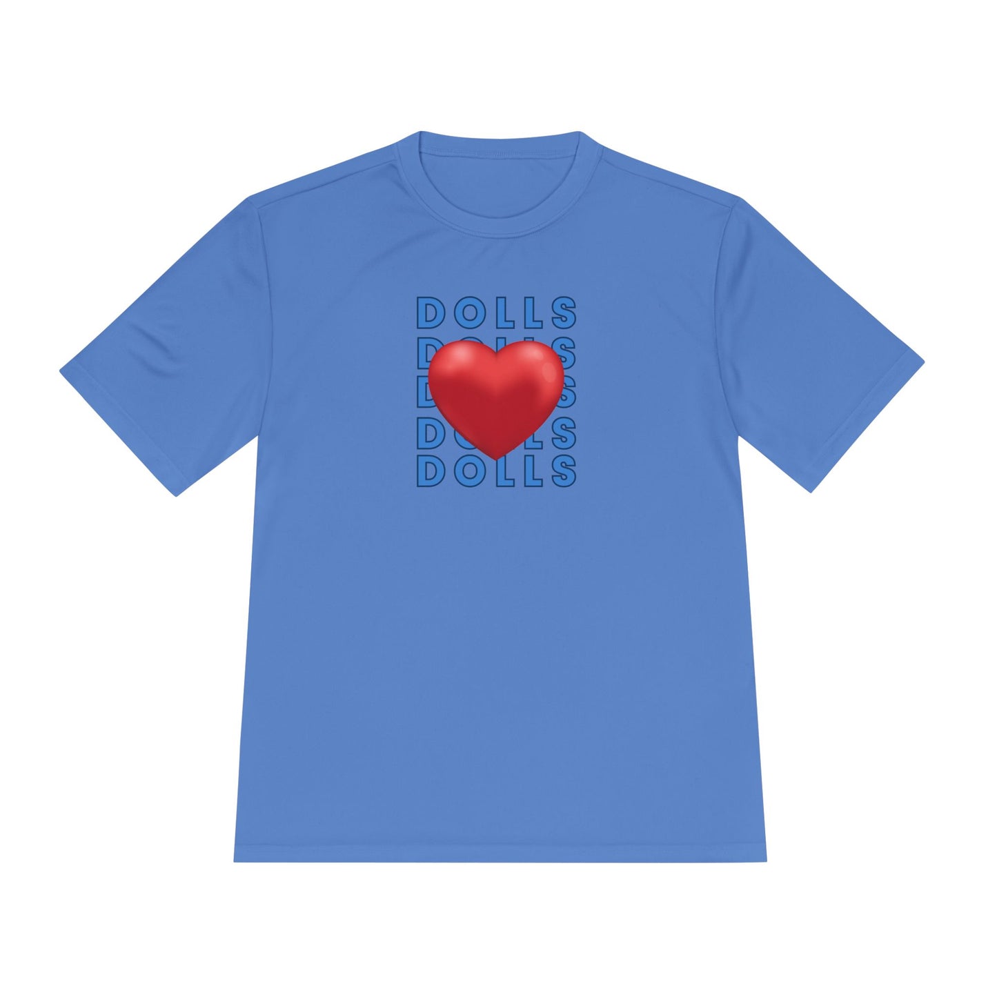 Dolls Hearts Adult Unisex Moisture Wicking Tee