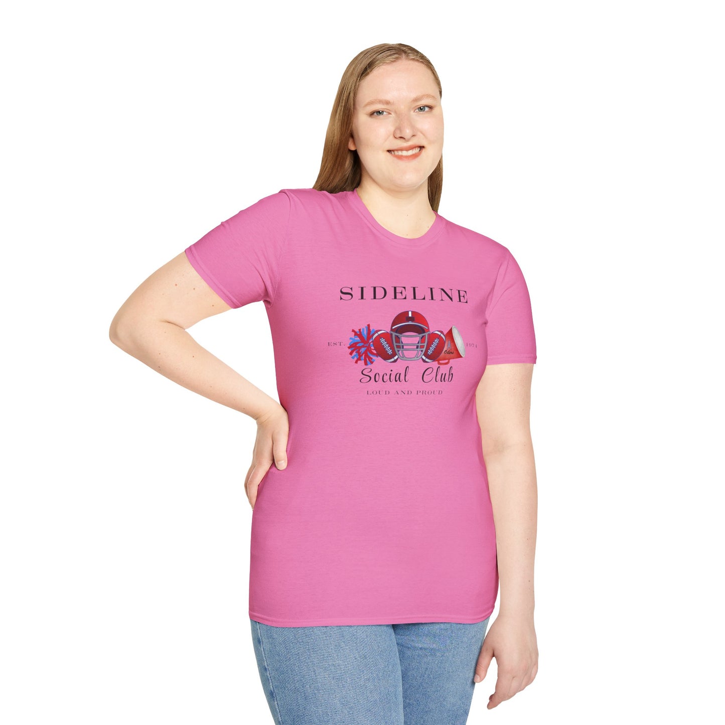 Football Sideline Squad Unisex Softstyle T-Shirt Adult