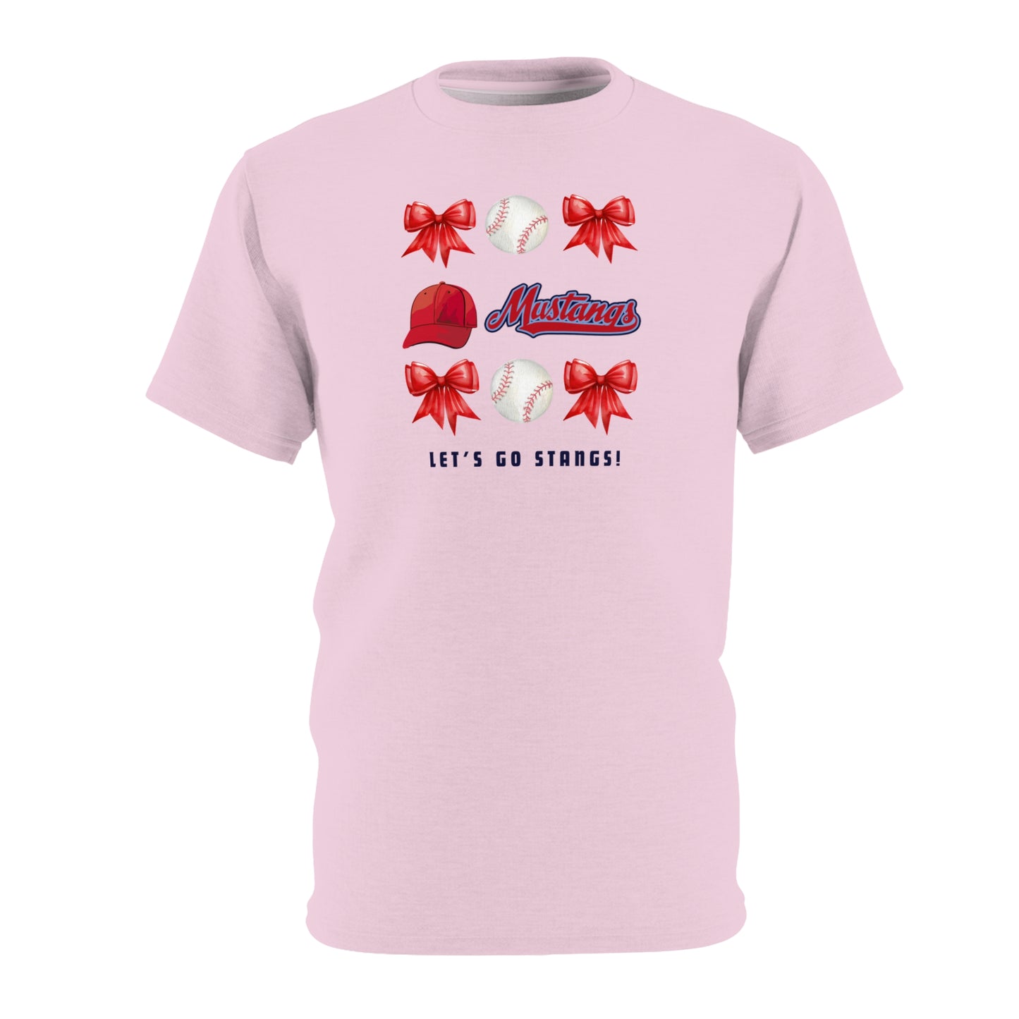 Go Stangs Bow Unisex Adult Tee