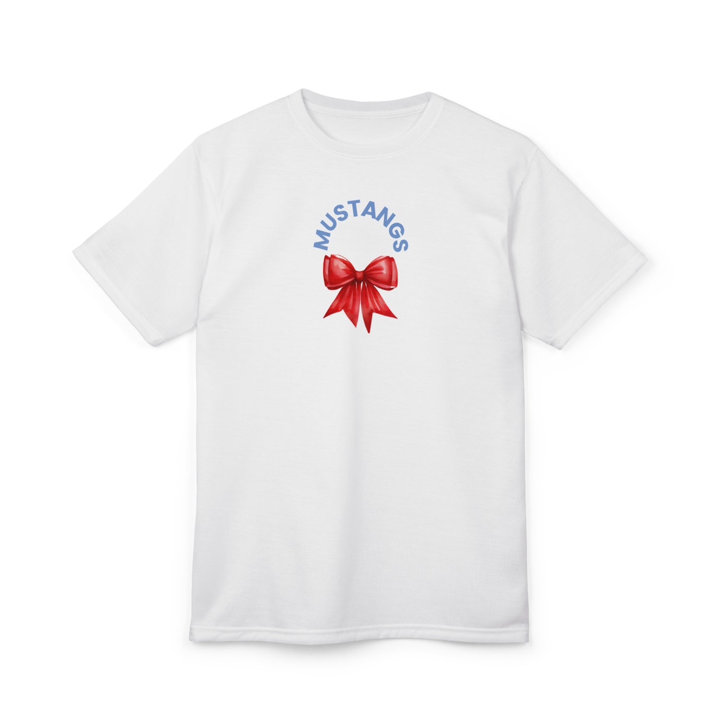 Mustangs Bow Unisex Adult Tee ~ White