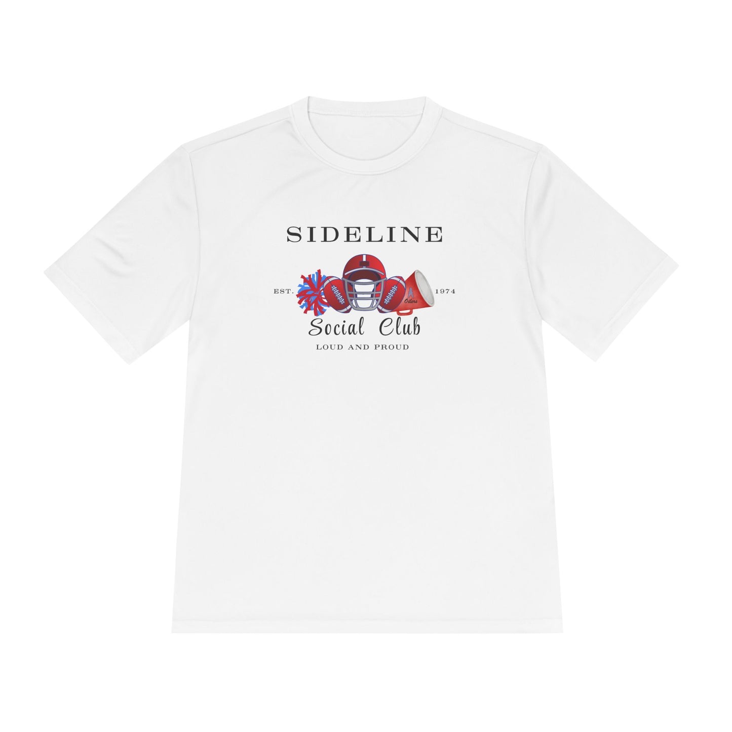 Social Squad- Unisex Moisture Wicking Tee-(vinyl print)