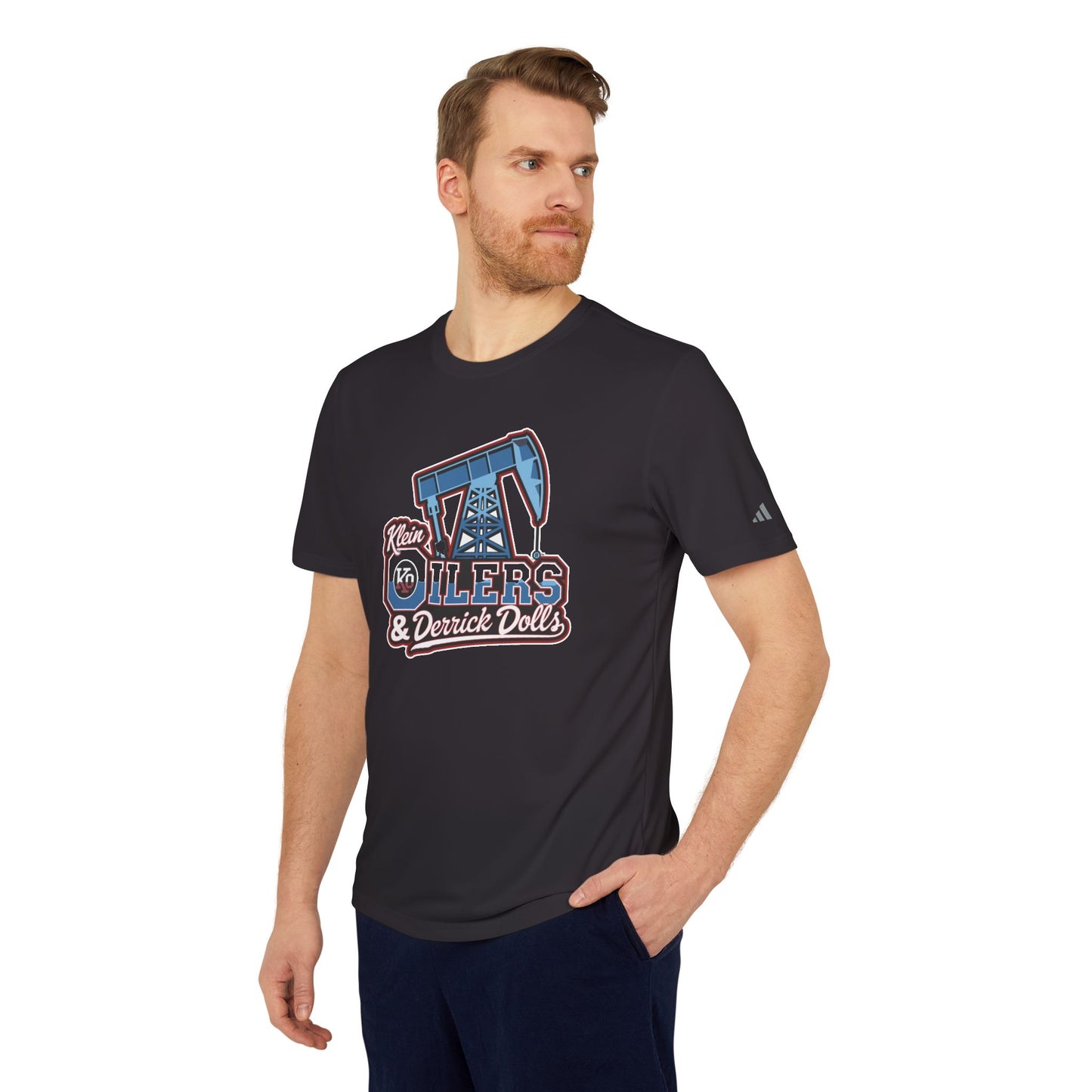 Adidas-Klein Oilers & Derrick Dolls Adult Unisex Sport T-Shirt