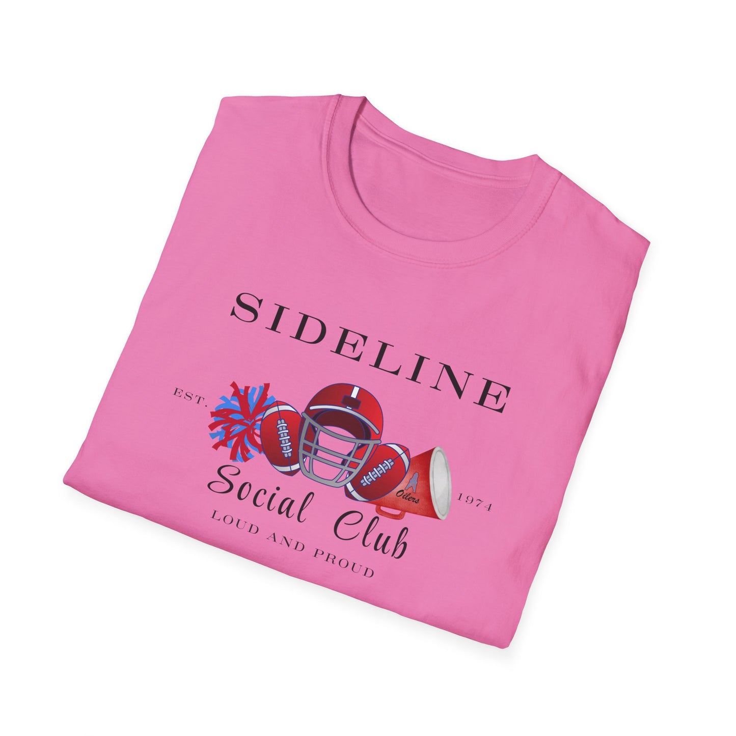 Football Sideline Squad Unisex Softstyle T-Shirt Adult