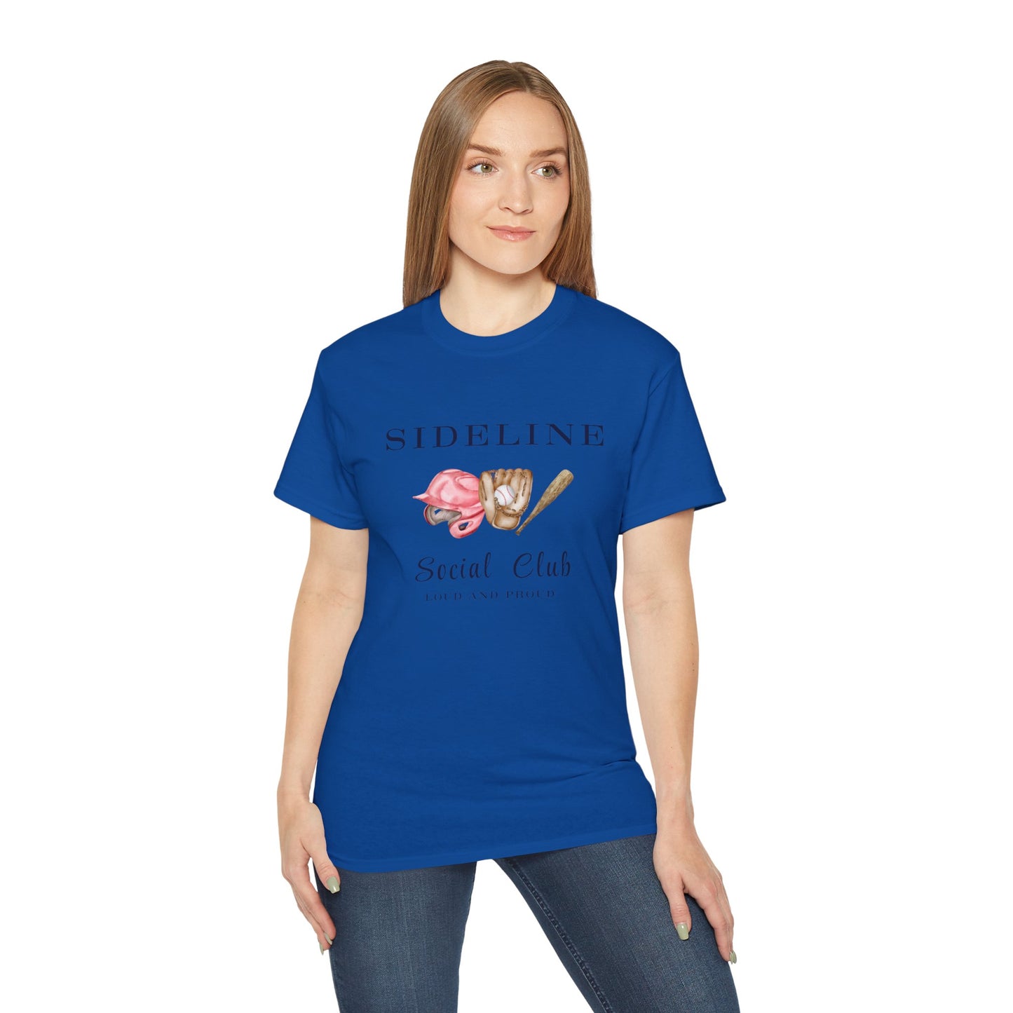 Mustangs Sideline Social Club Tee - Unisex Ultra Cotton T-Shirt