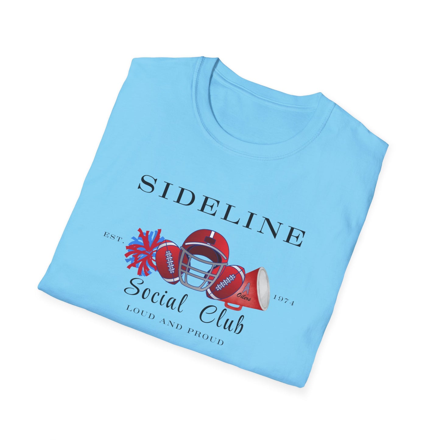 Football Sideline Squad Unisex Softstyle T-Shirt Adult